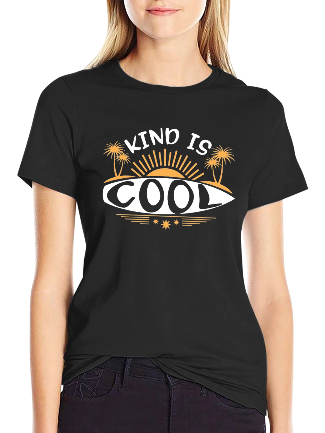 Kind is Cool Graphic Tee - Black