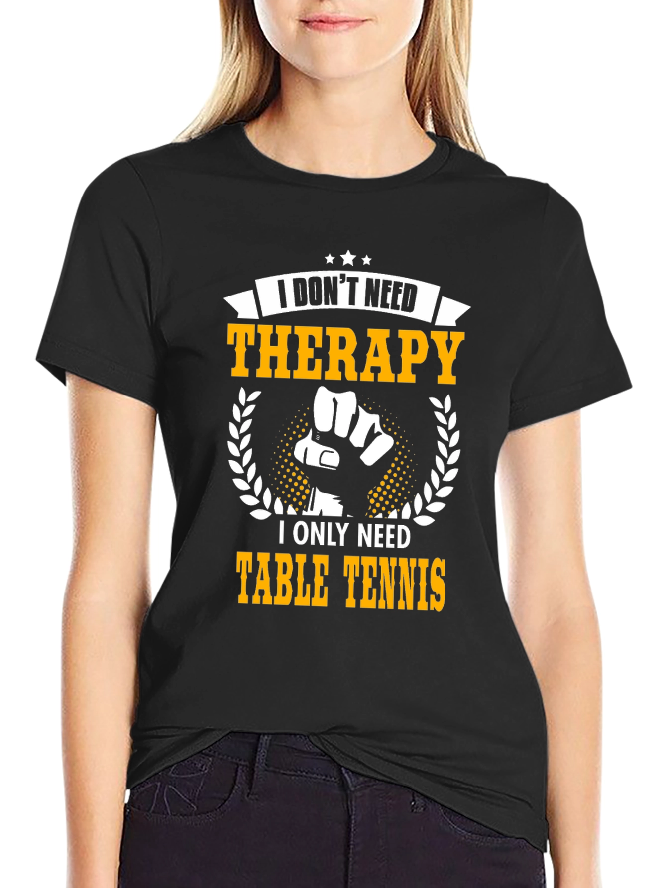 Table Tennis Therapy Graphic T-Shirt