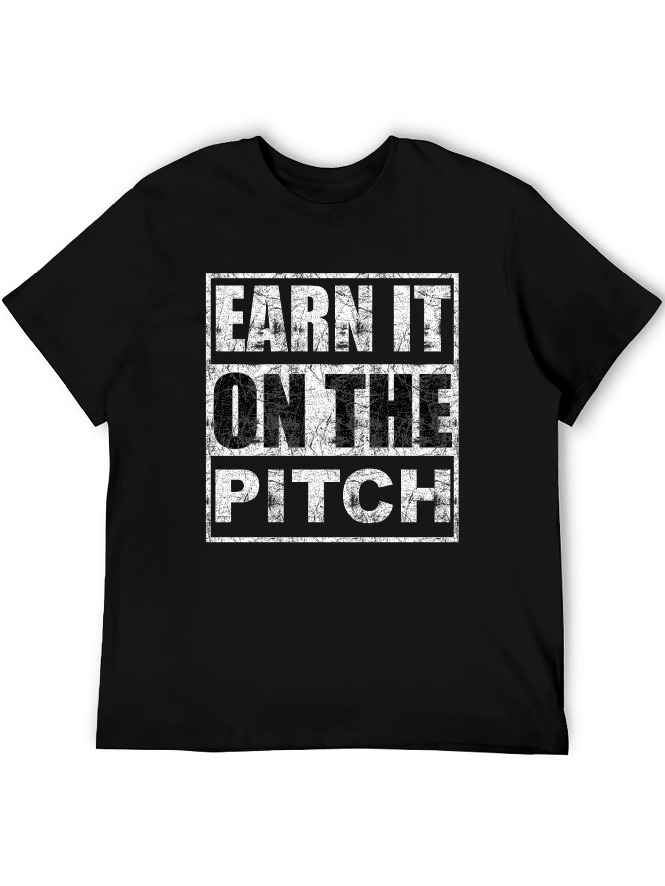Earn It On The Pitch Graphic Tee - Black