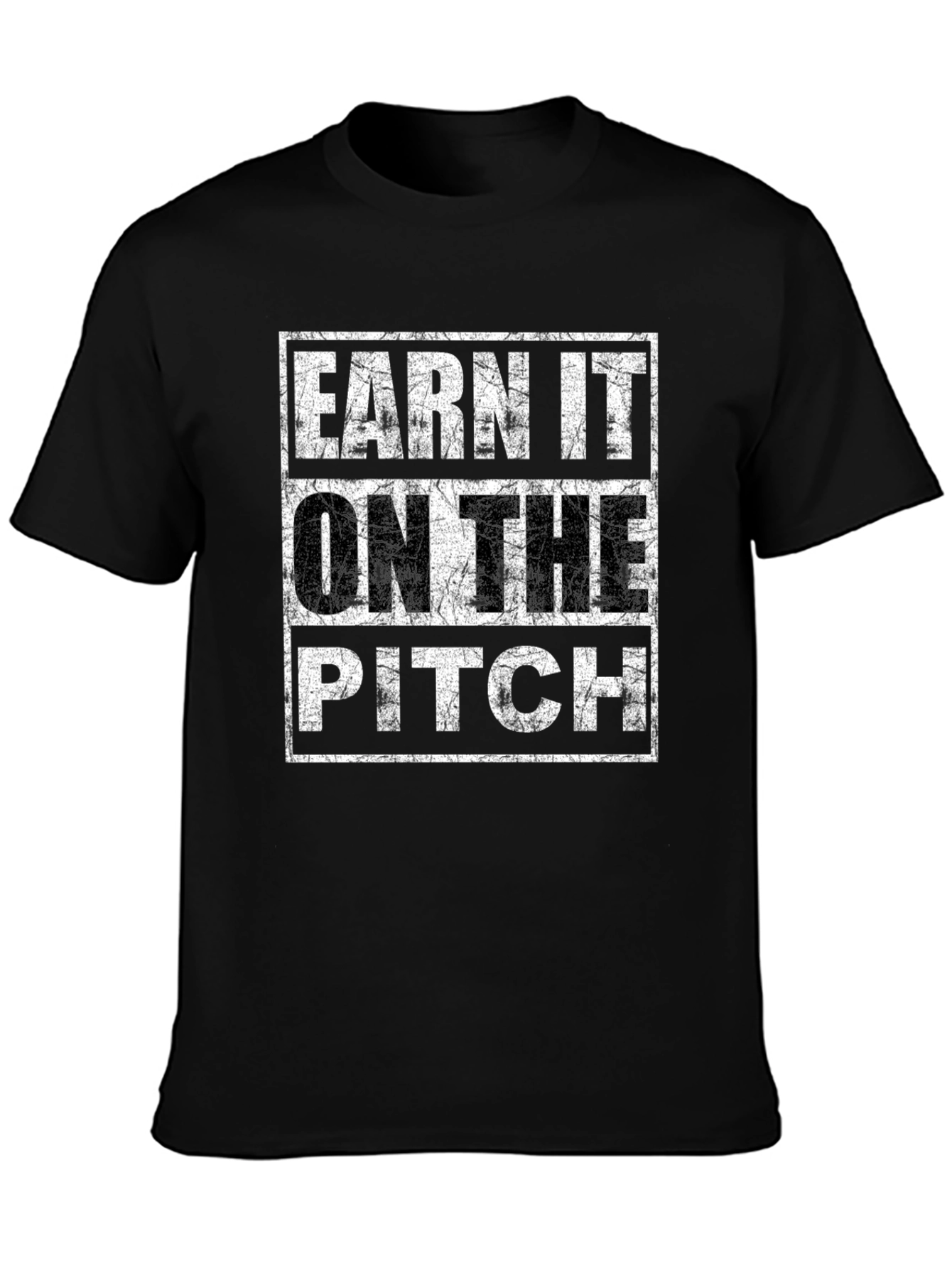 Earn It On The Pitch Graphic Tee - Black