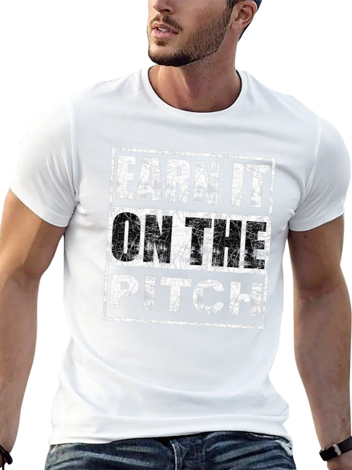Earn It On The Pitch Graphic Tee - Black