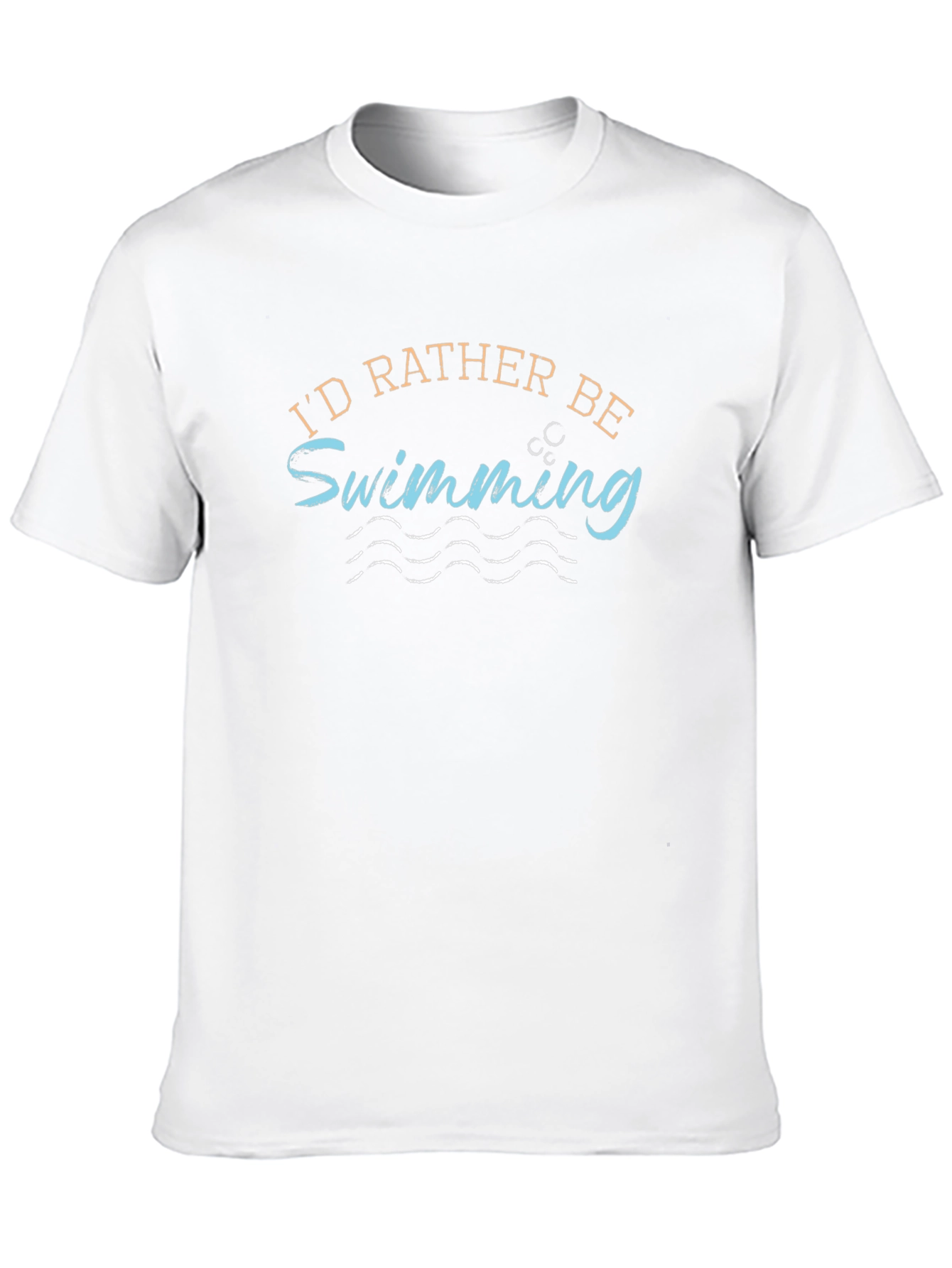 Id Rather Be Swimming Graphic Tee Shirt