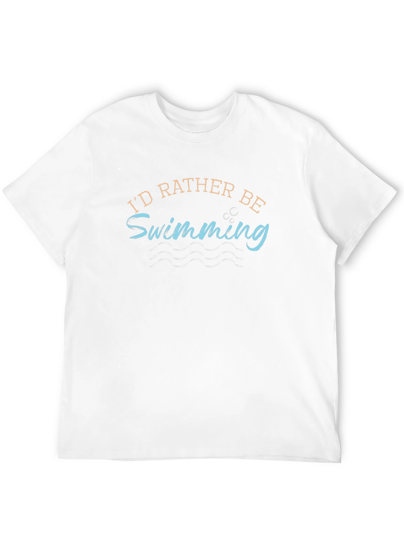 Id Rather Be Swimming Graphic Tee Shirt
