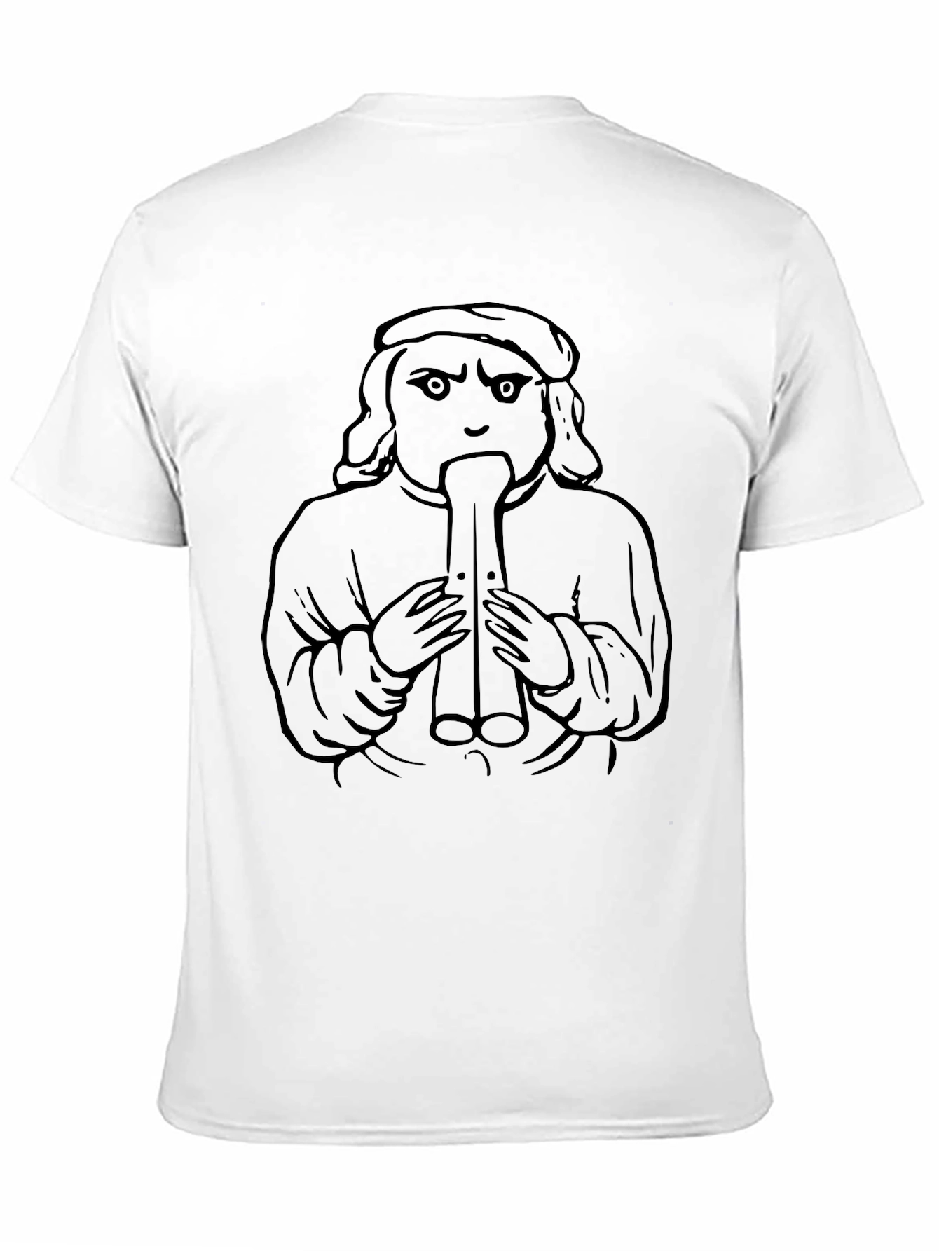Unique Graphic Tee - Medieval Flute Player