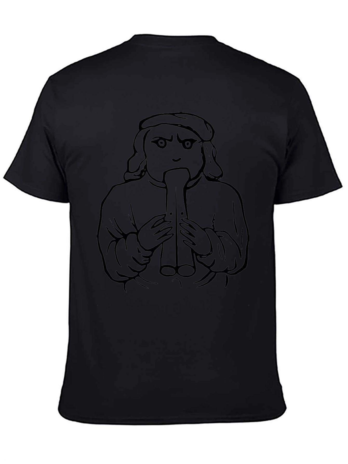 Unique Graphic Tee - Medieval Flute Player