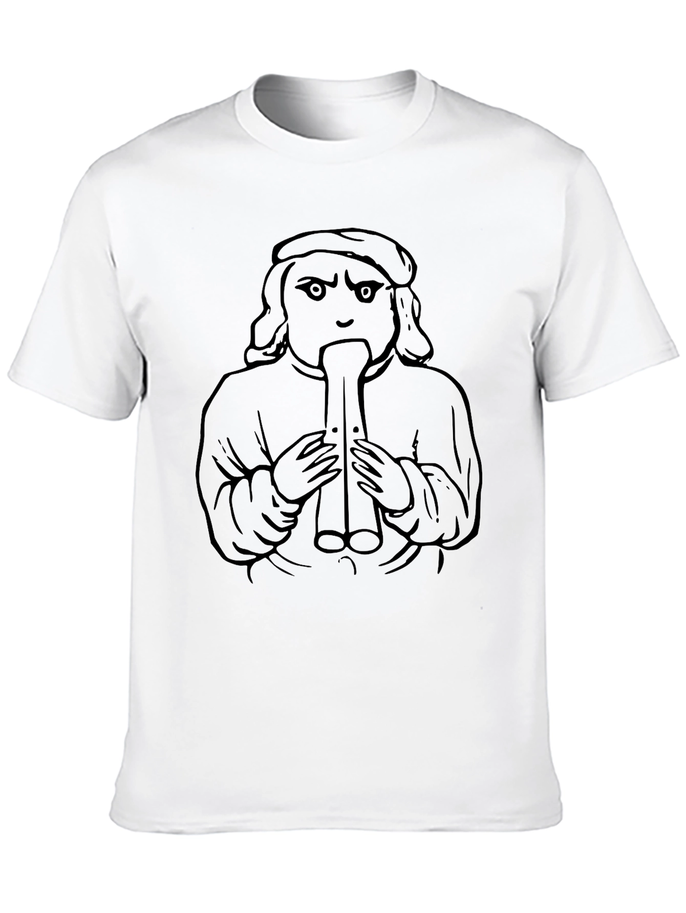 Unique Graphic Tee - Medieval Flute Player