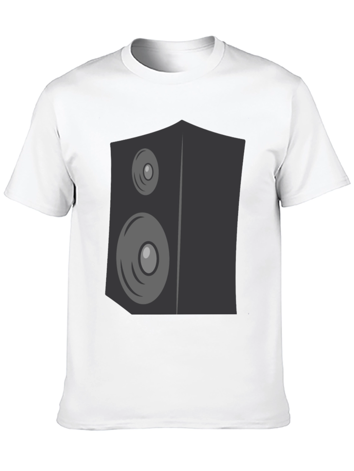 Speaker Graphic Print Black T-Shirt