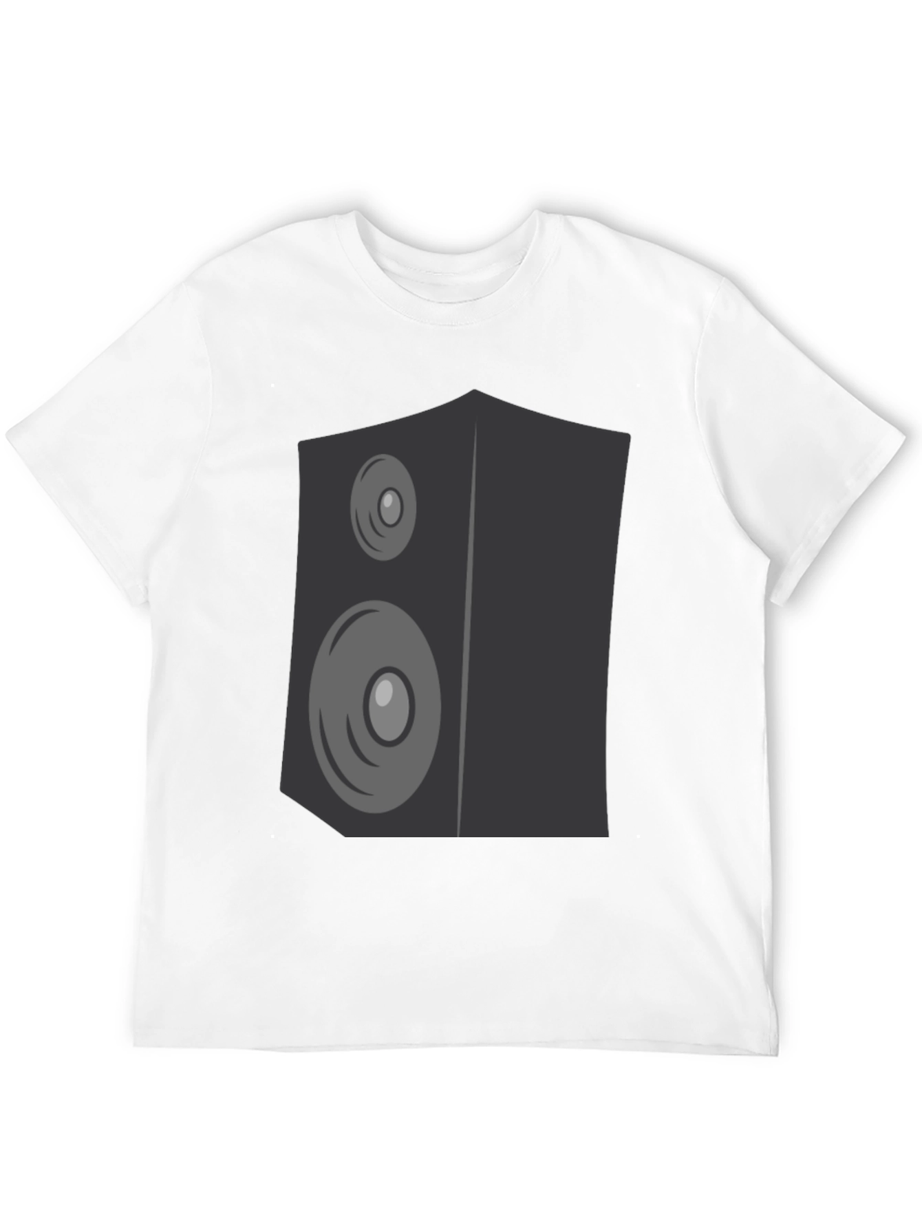 Speaker Graphic Print Black T-Shirt