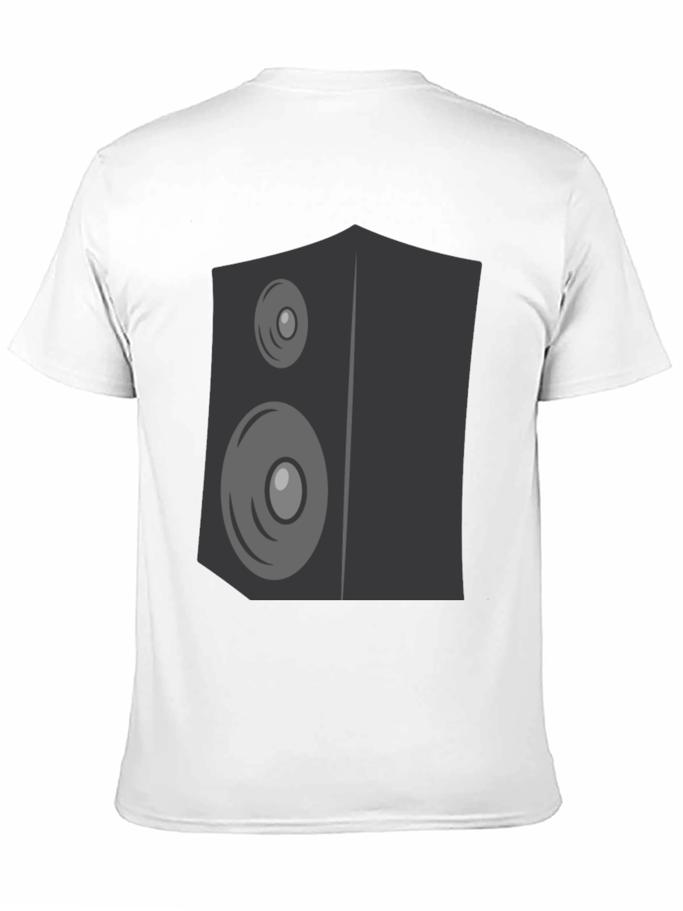 Speaker Graphic Print Black T-Shirt