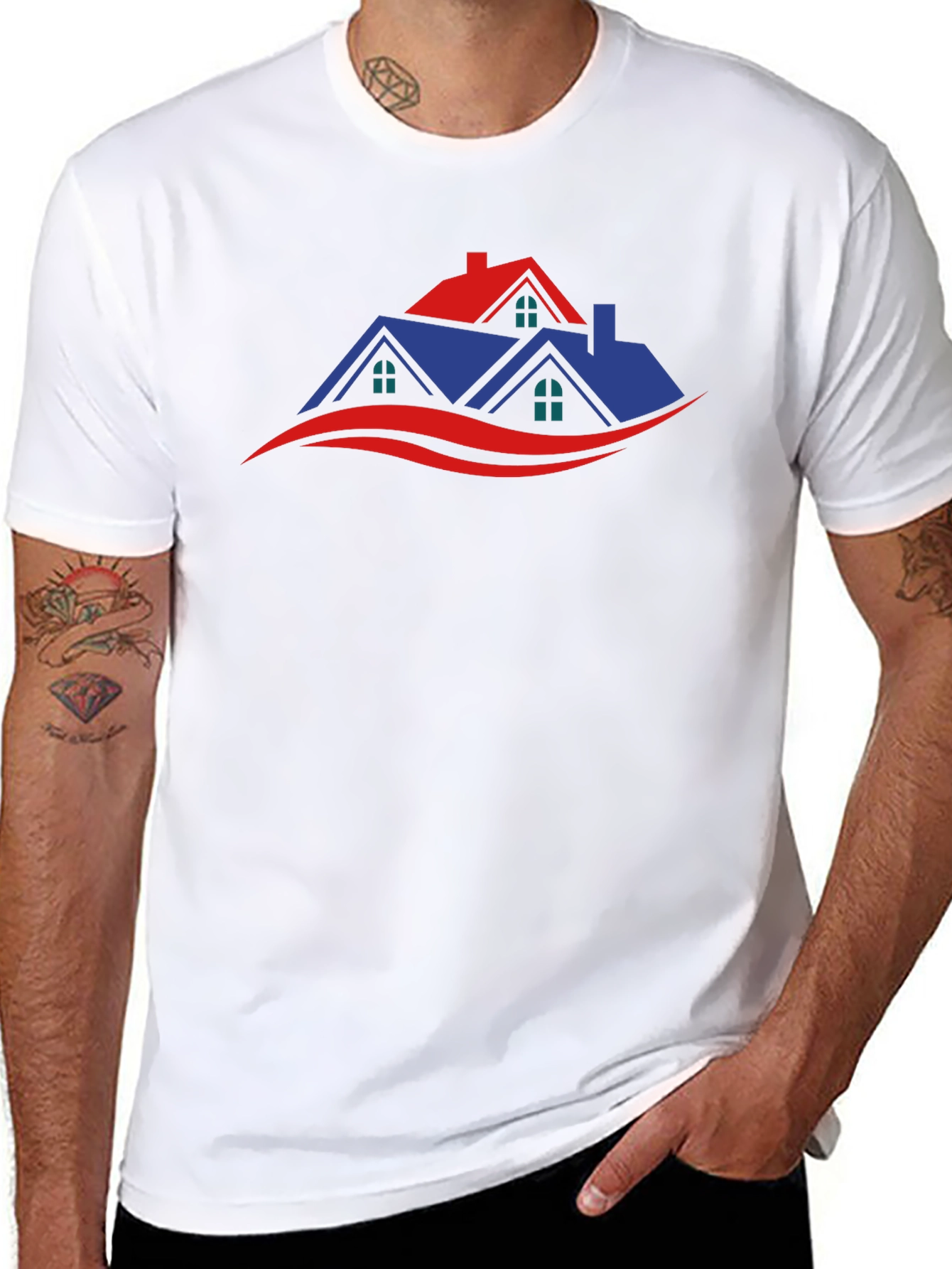 Modern Home Graphic T-Shirt - Stylish & Comfortable