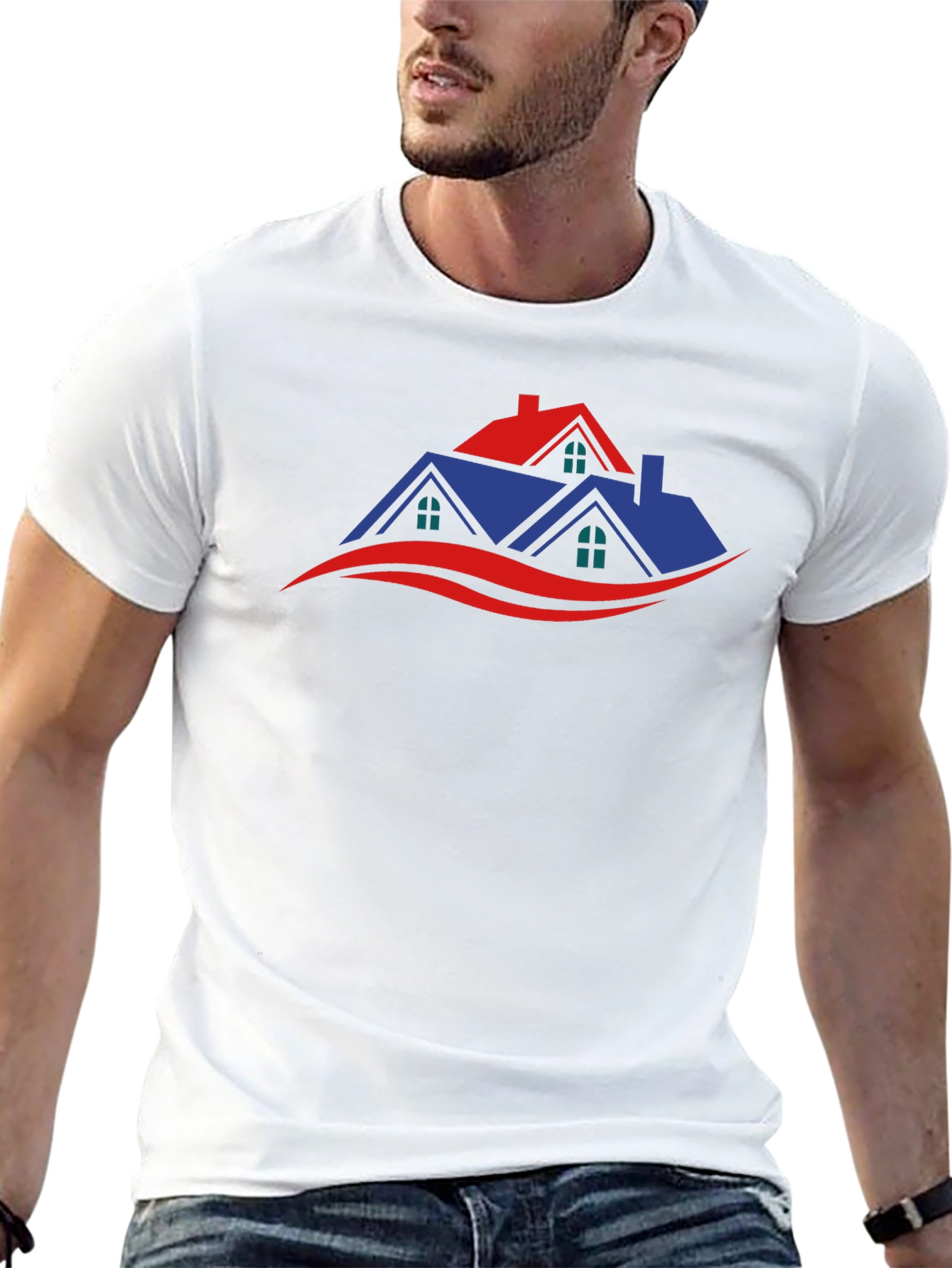 Modern Home Graphic T-Shirt - Stylish & Comfortable