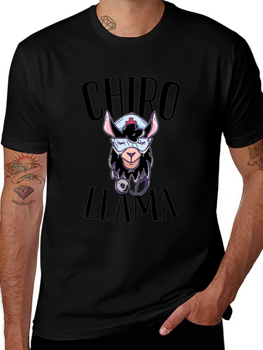Chiro Llama Graphic Tee - Chiropractic Humor