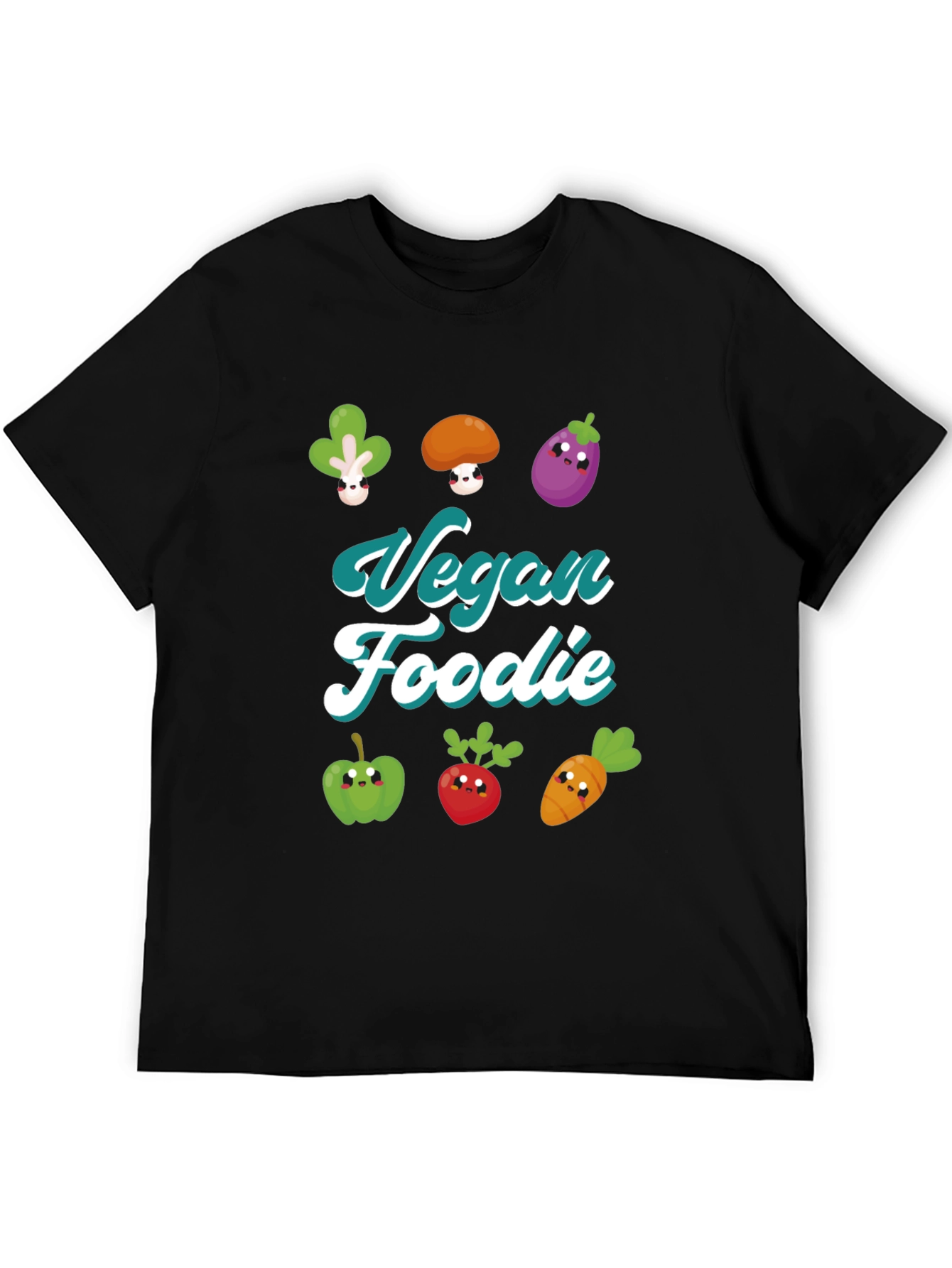 Vegan Foodie T-Shirt - Cute Vegetable Design
