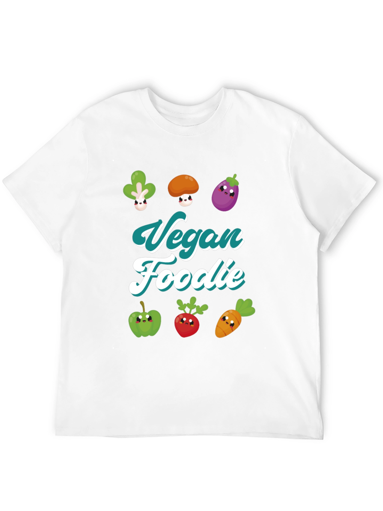 Vegan Foodie T-Shirt - Cute Vegetable Design