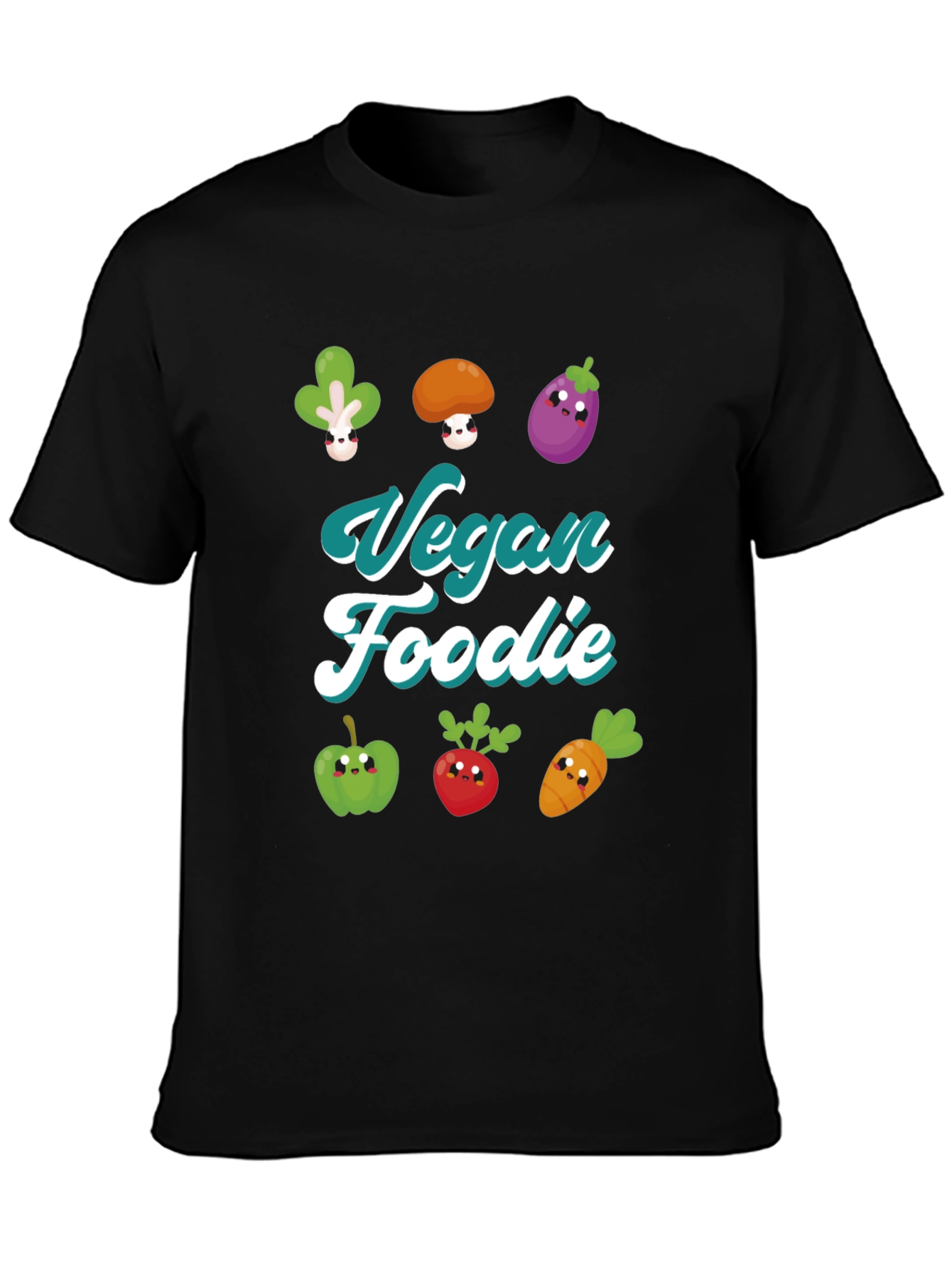 Vegan Foodie T-Shirt - Cute Vegetable Design