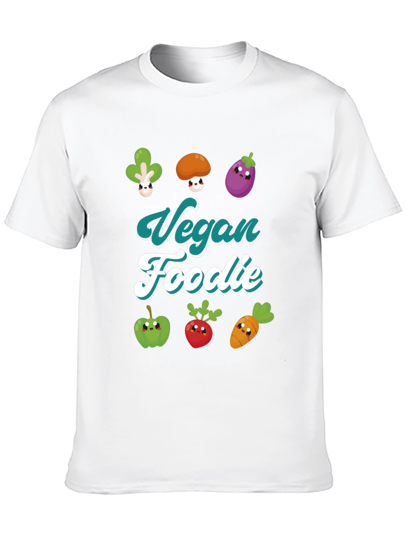 Vegan Foodie T-Shirt - Cute Vegetable Design