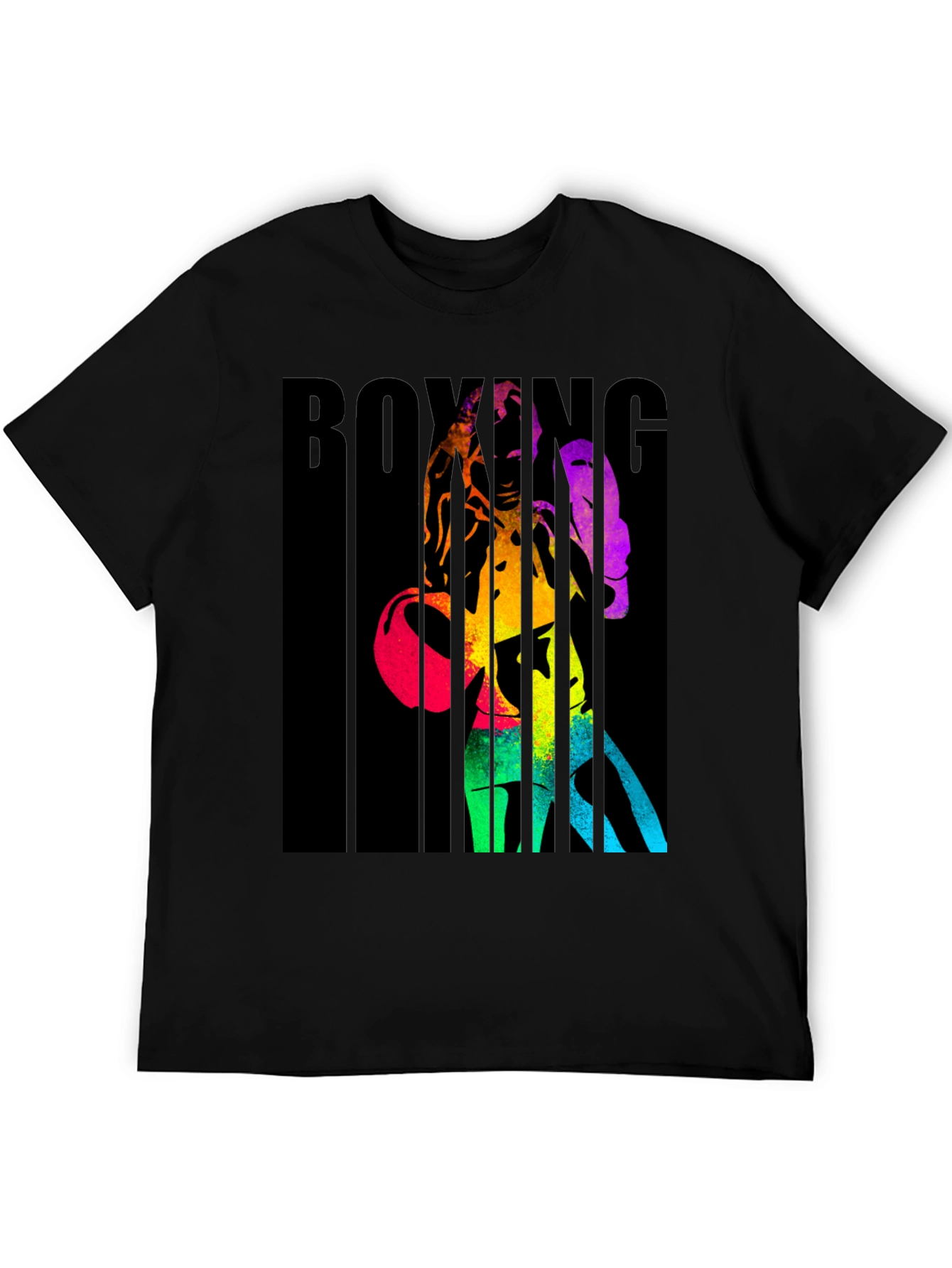 Rainbow Boxing Graphic T-Shirt