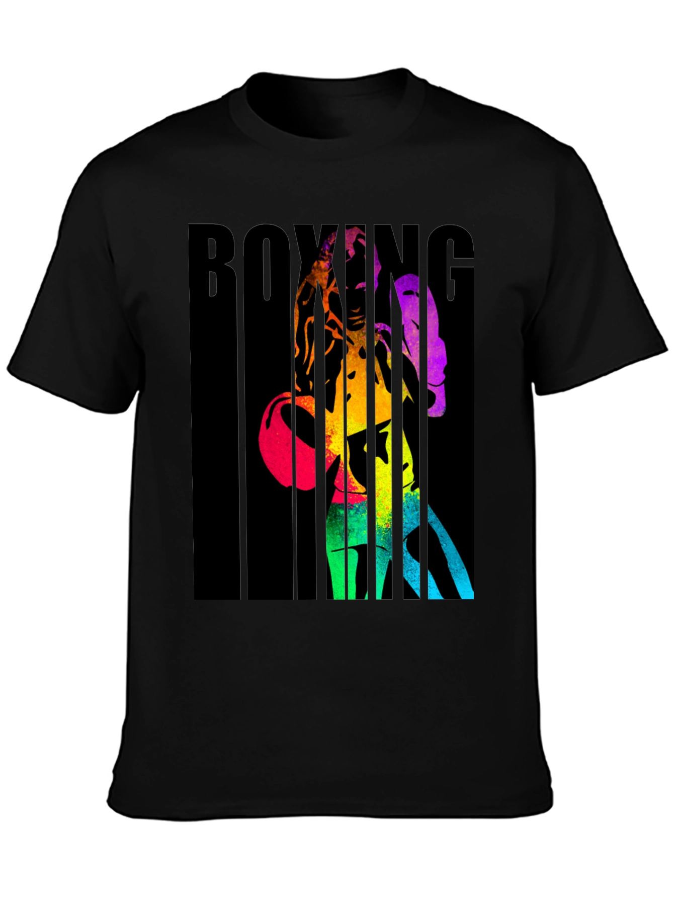 Rainbow Boxing Graphic T-Shirt