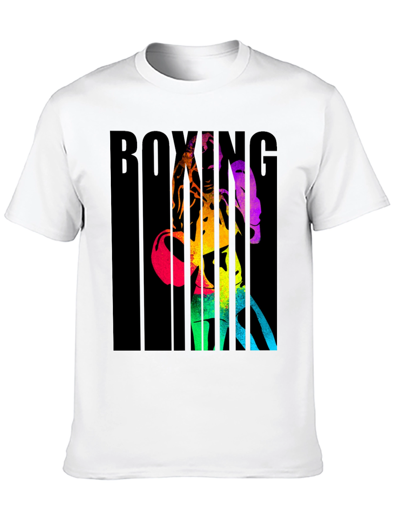 Rainbow Boxing Graphic T-Shirt