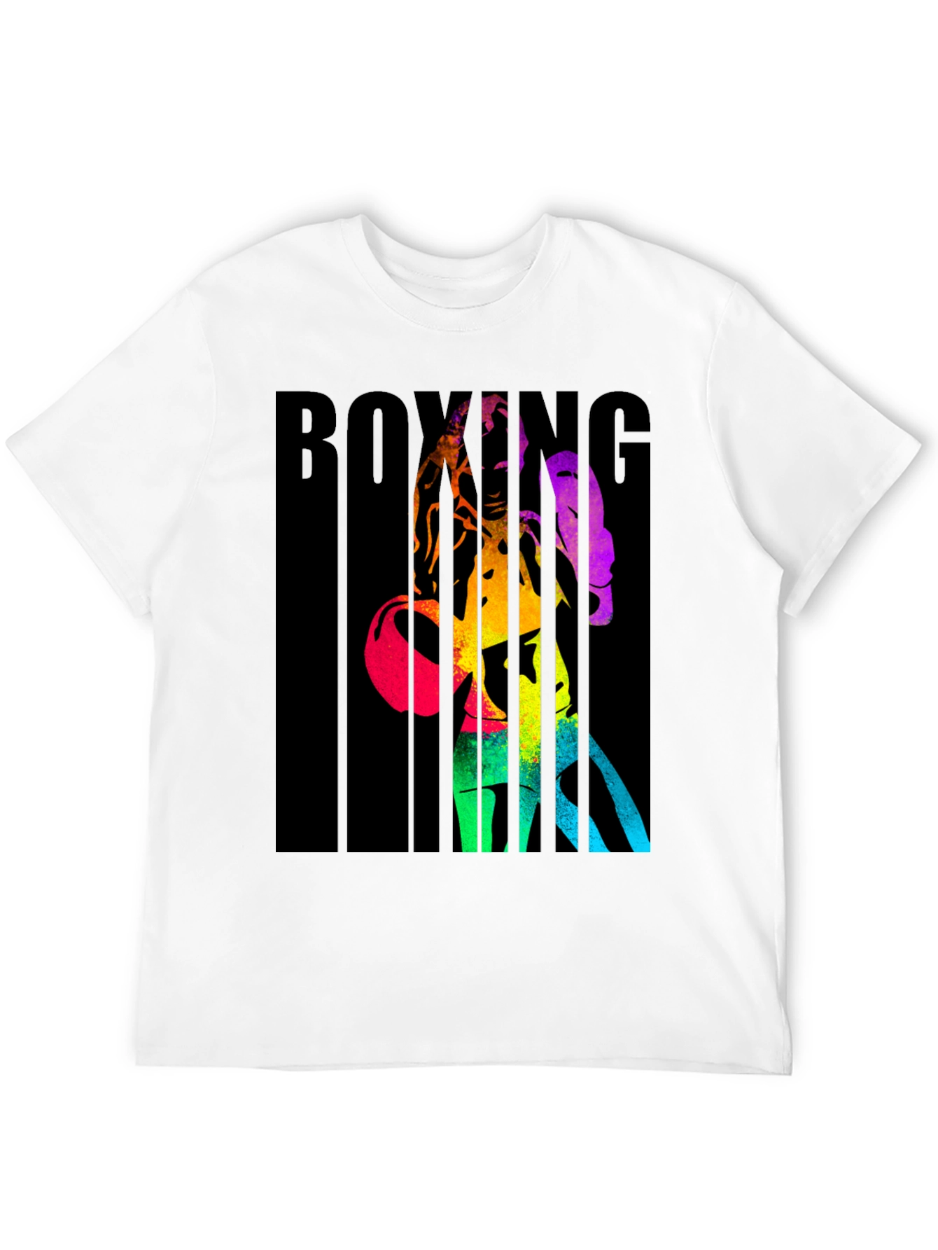 Rainbow Boxing Graphic T-Shirt
