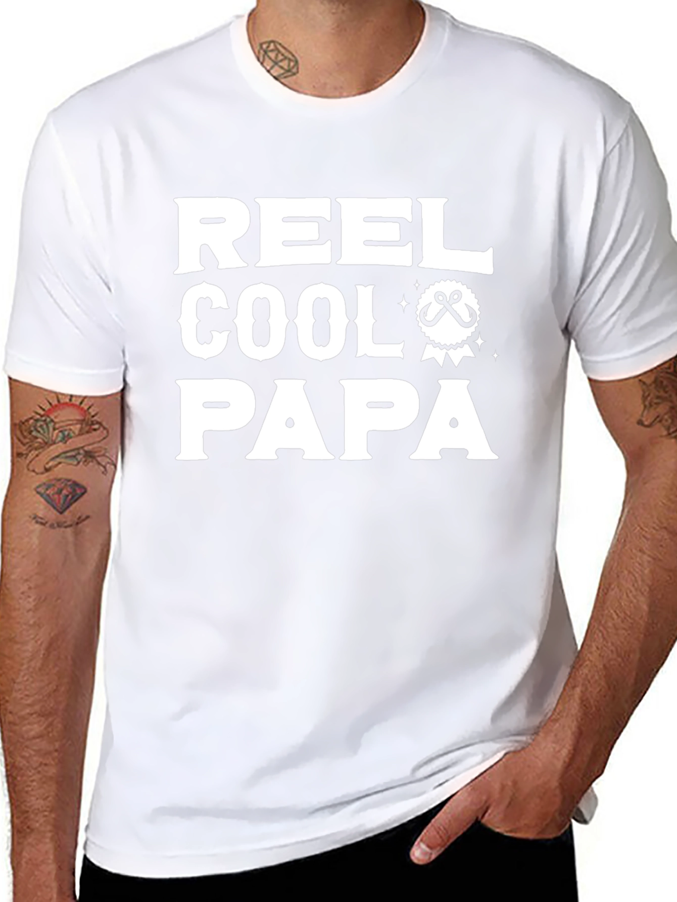 Reel Cool Papa T-Shirt - Fishing Dad Tee