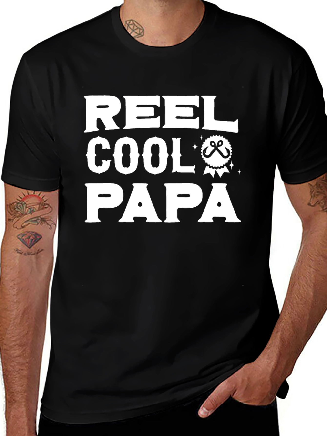 Reel Cool Papa T-Shirt - Fishing Dad Tee