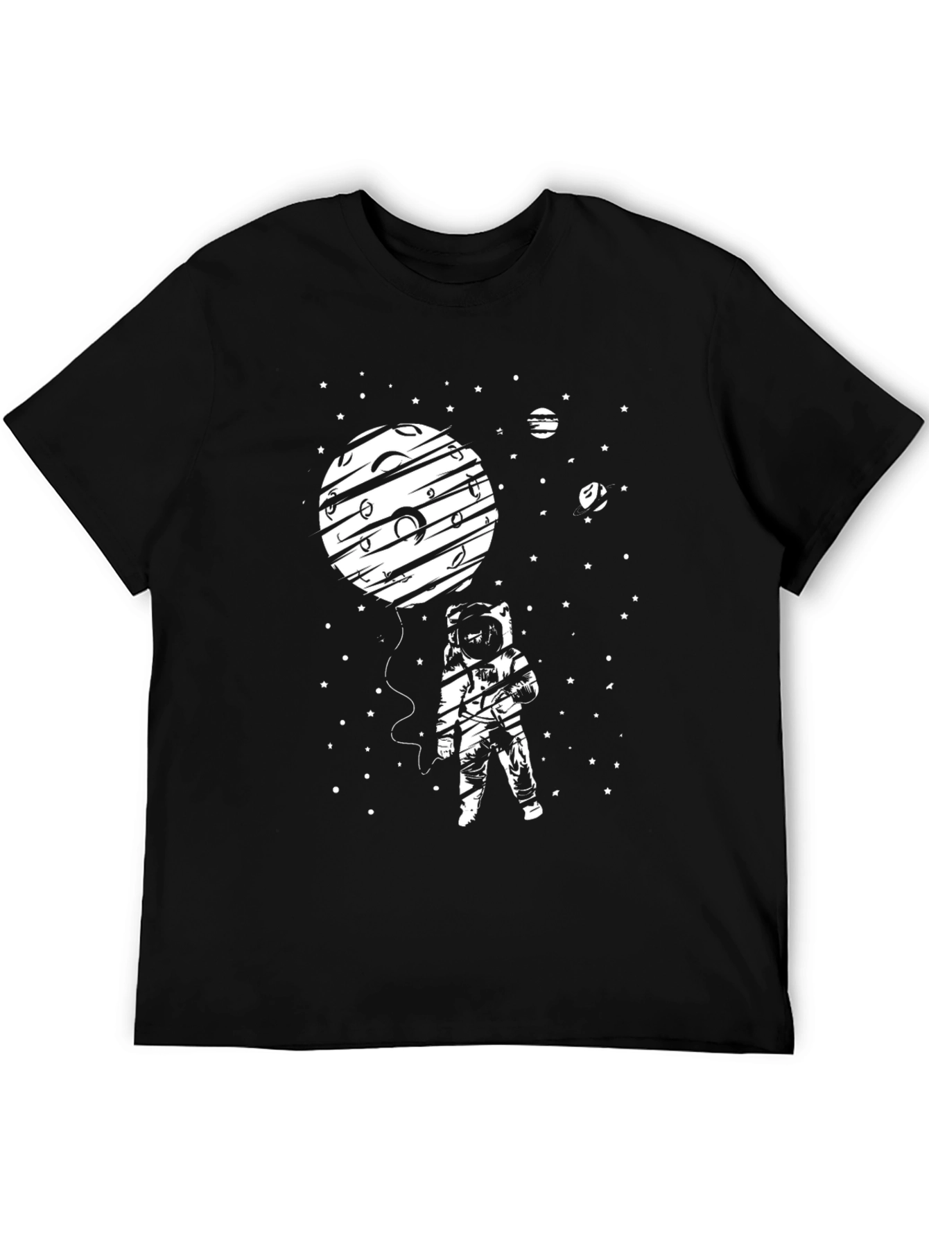 Astronaut Moon Balloon T-Shirt - Space Graphic Tee