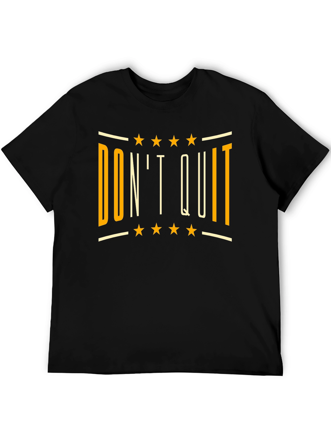 Dont Quit Black Graphic T-Shirt