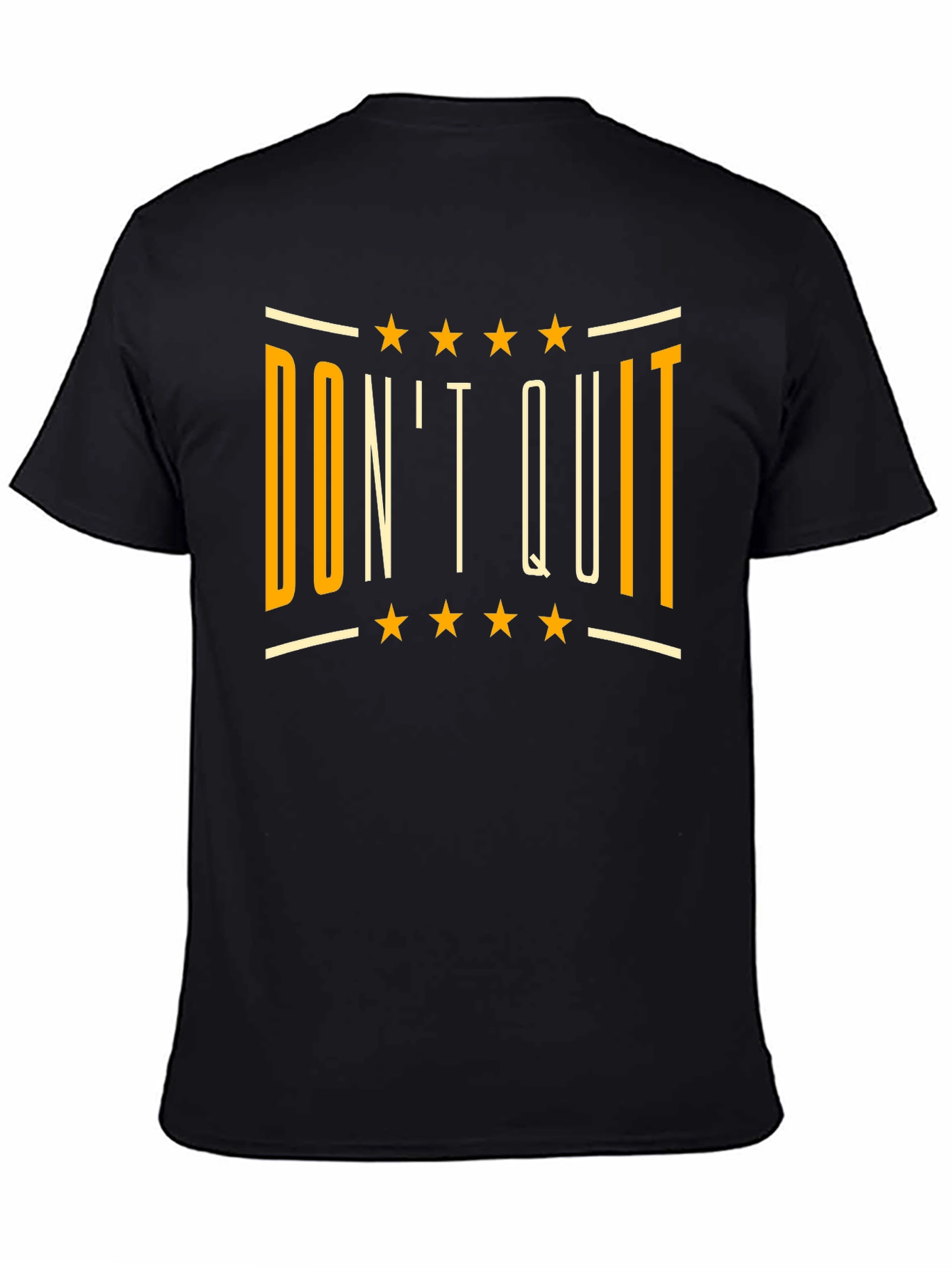 Dont Quit Black Graphic T-Shirt
