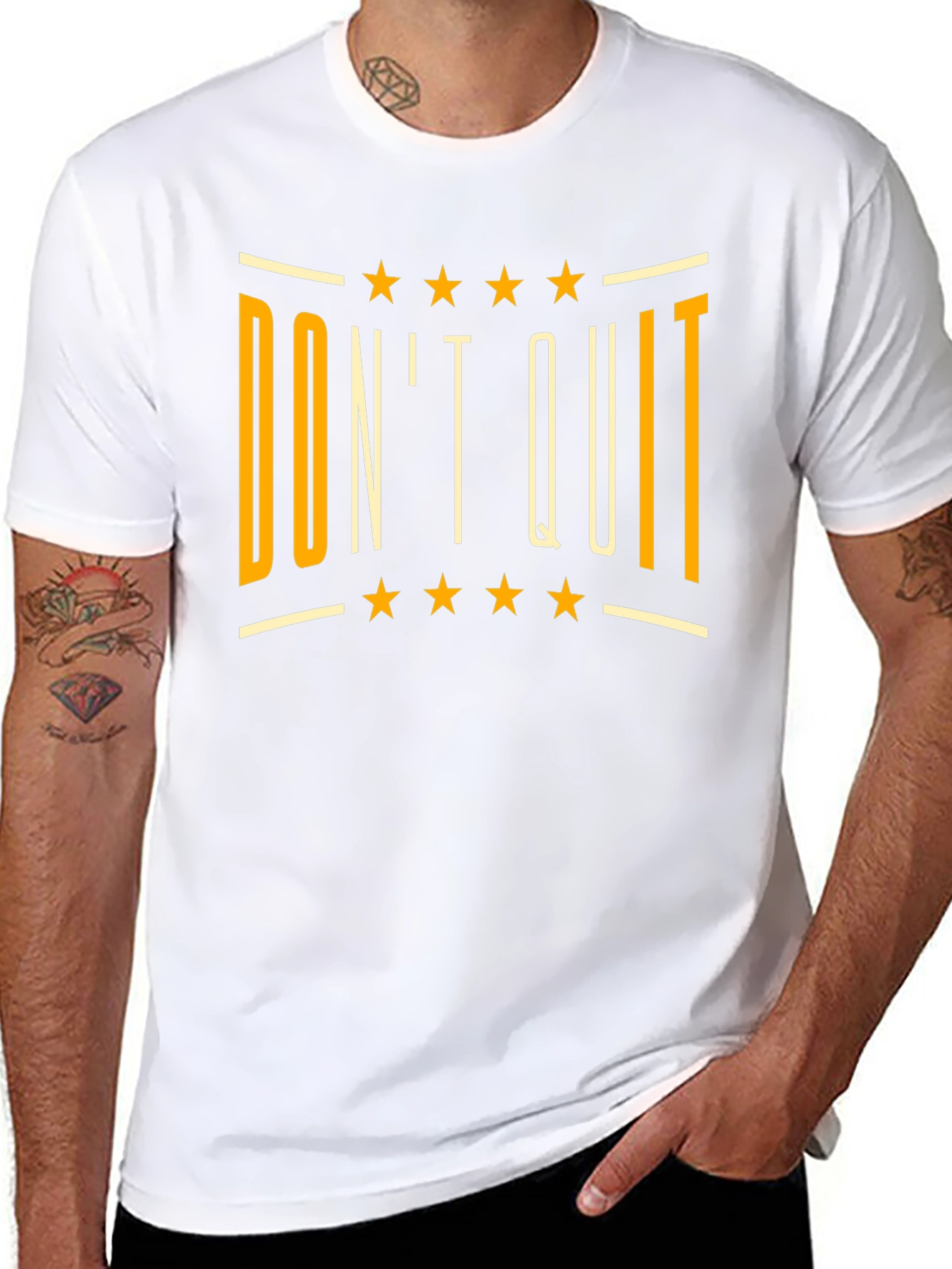 Dont Quit Black Graphic T-Shirt