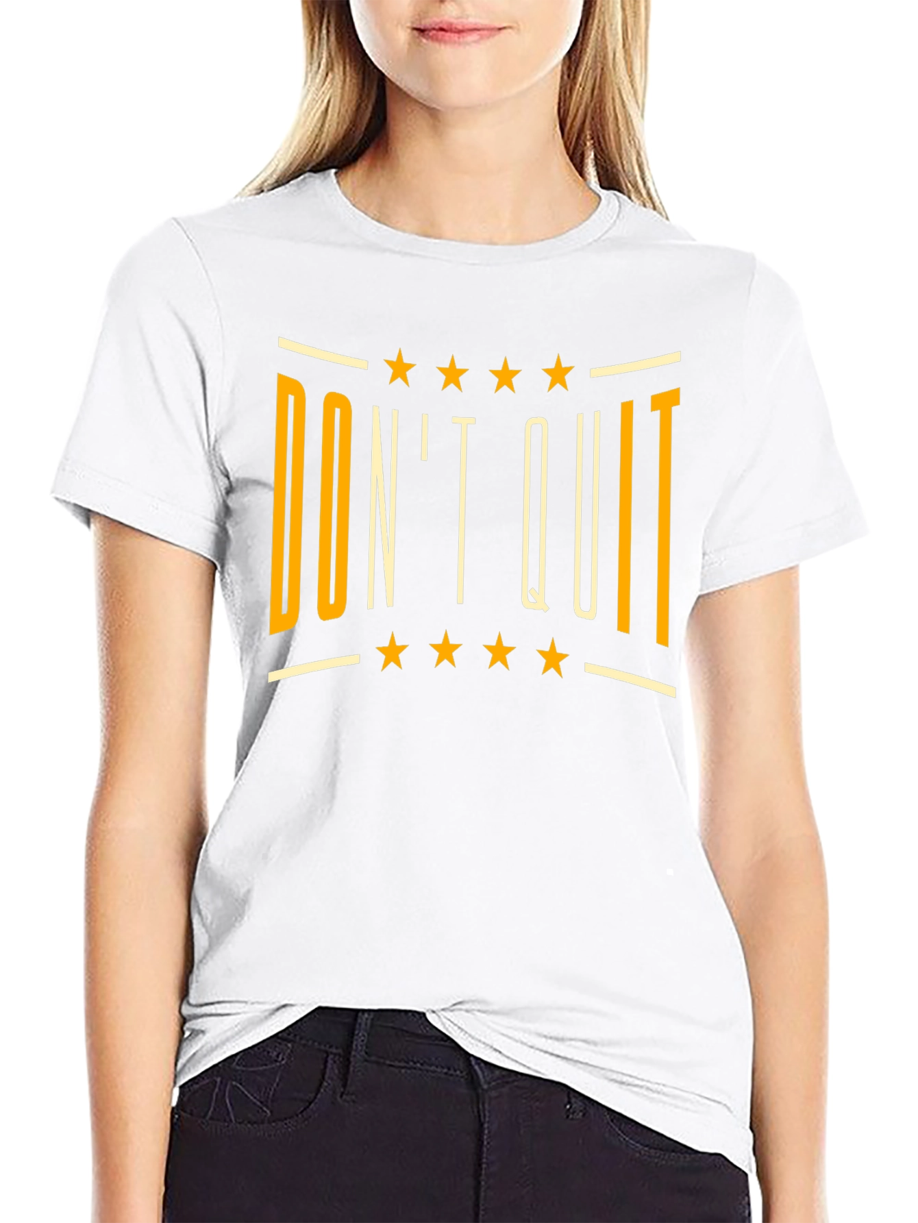 Dont Quit Black Graphic T-Shirt