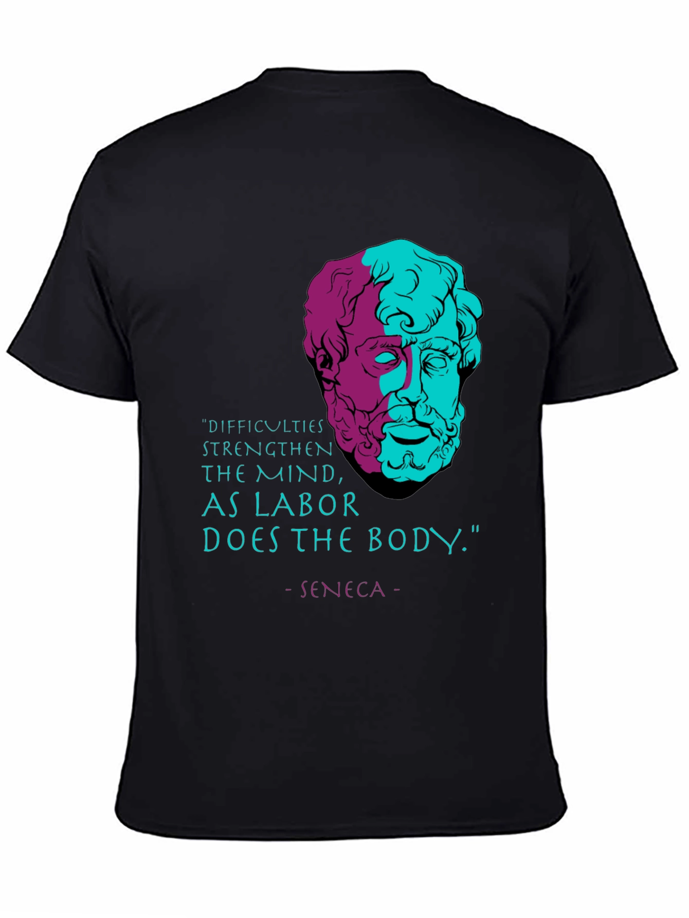 Stoic Philosophy T-Shirt - Seneca Quote Tee