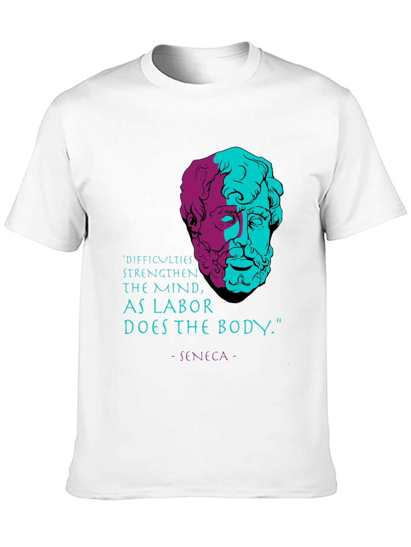 Stoic Philosophy T-Shirt - Seneca Quote Tee