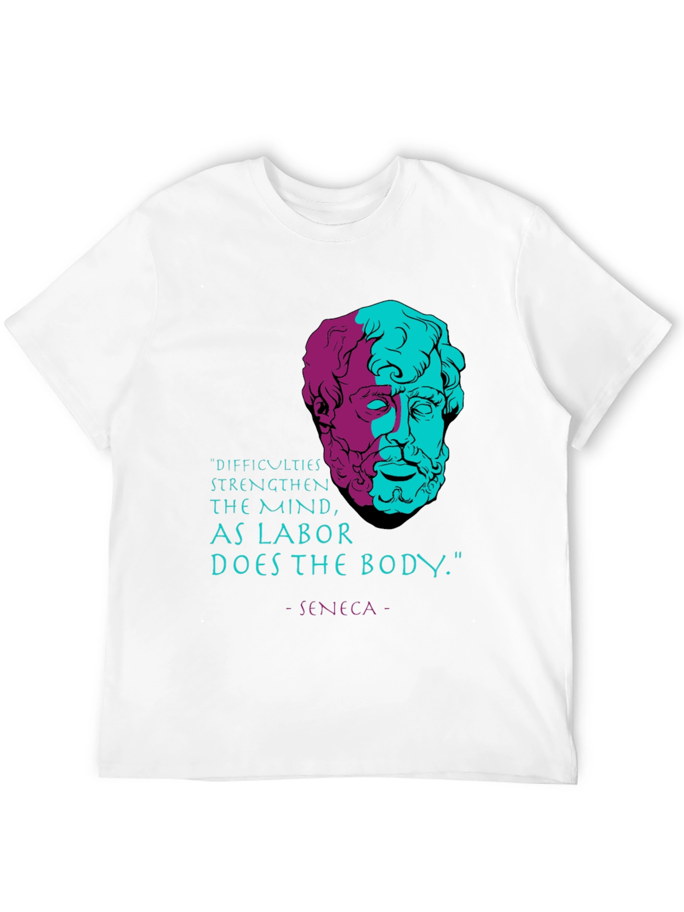 Stoic Philosophy T-Shirt - Seneca Quote Tee