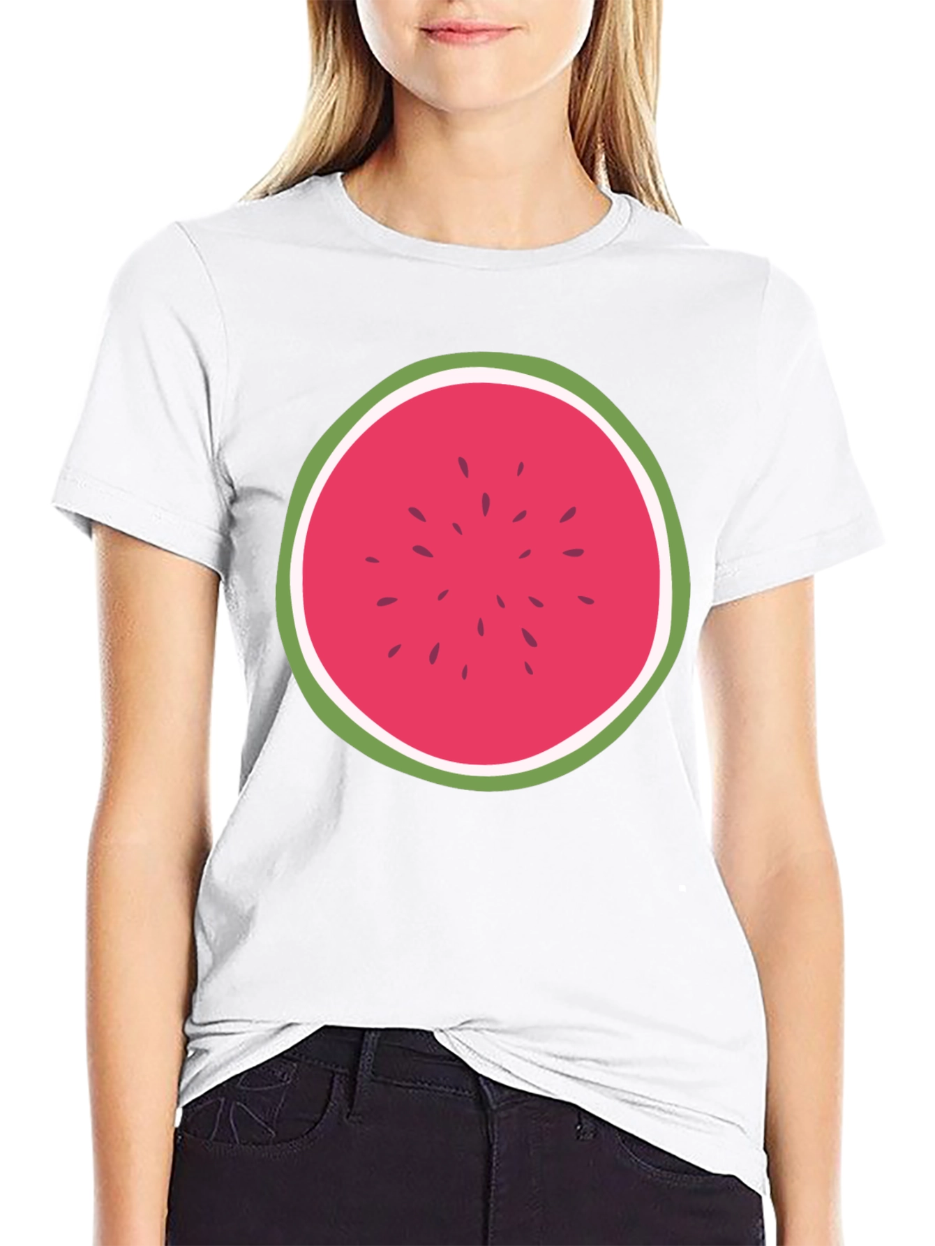 Watermelon Slice Graphic Tee - Fresh Summer Style