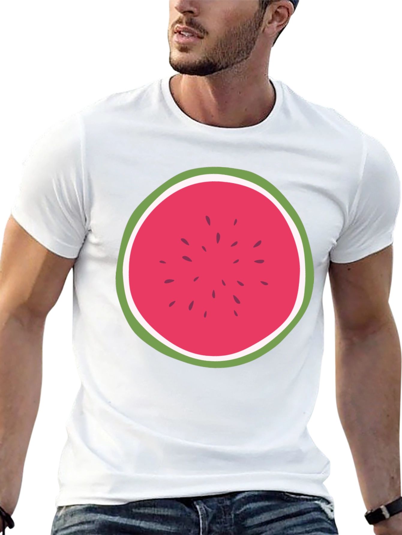 Watermelon Slice Graphic Tee - Fresh Summer Style