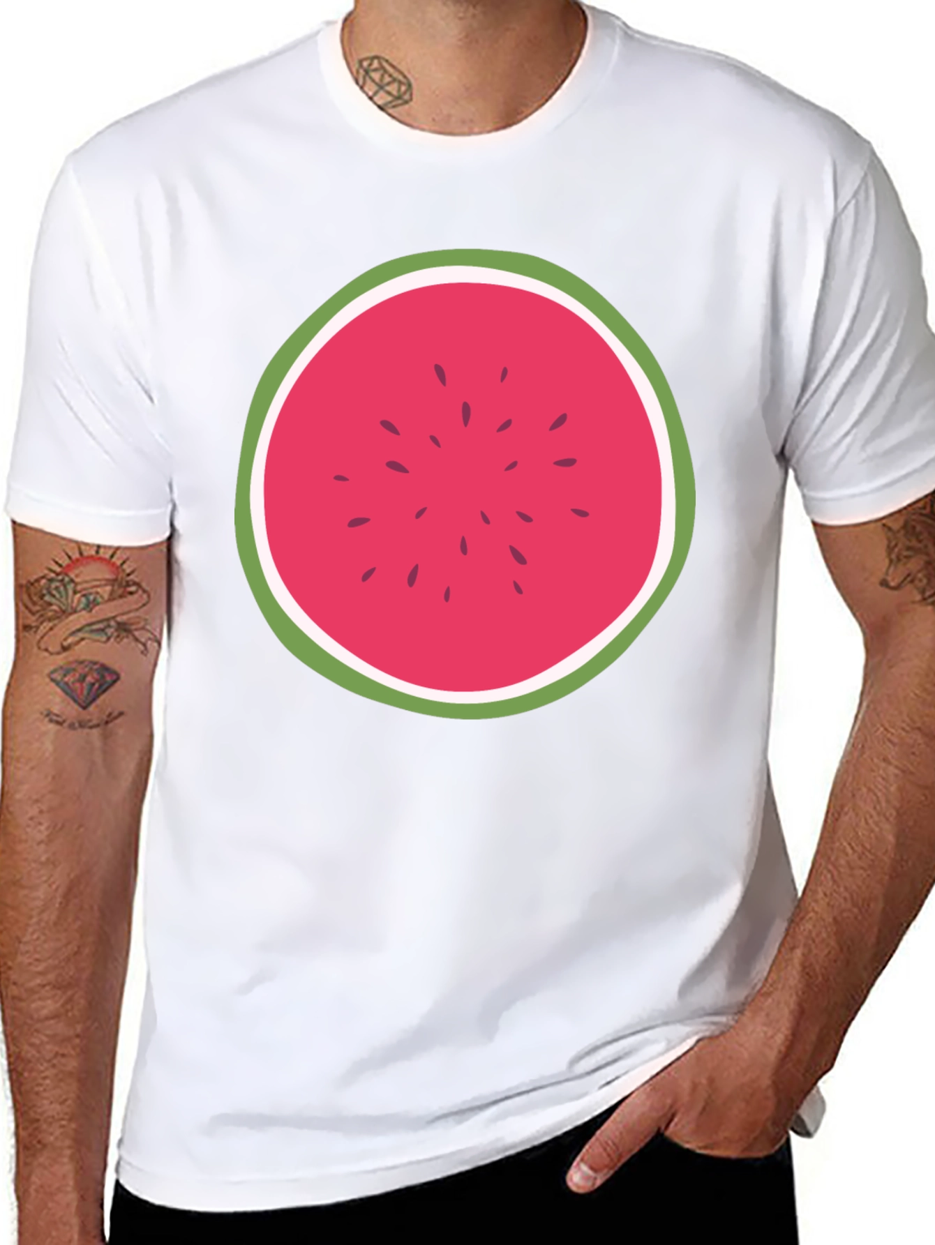 Watermelon Slice Graphic Tee - Fresh Summer Style