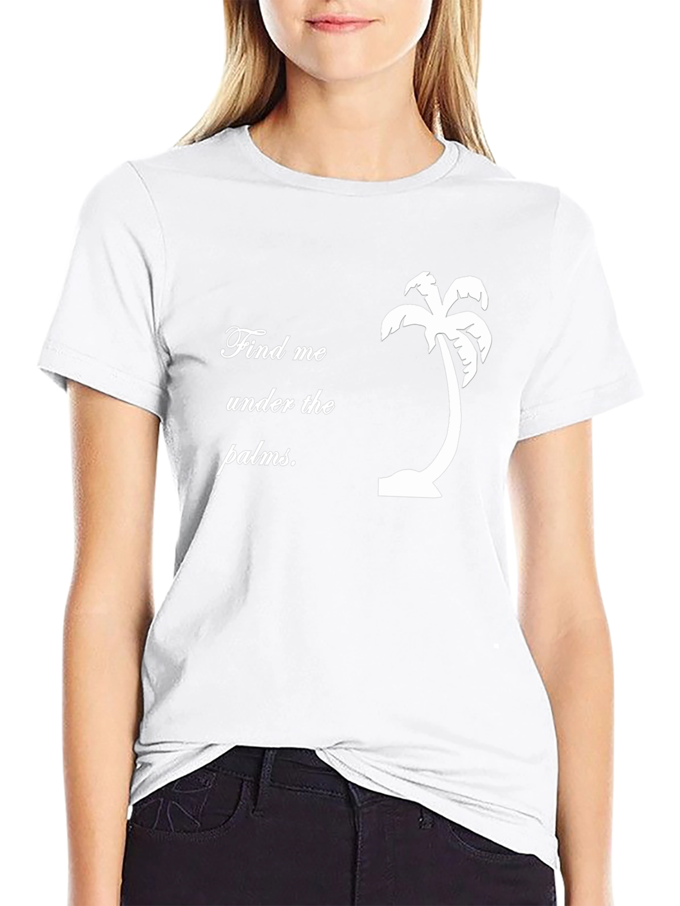 Find Me Under the Palms T-Shirt - Black