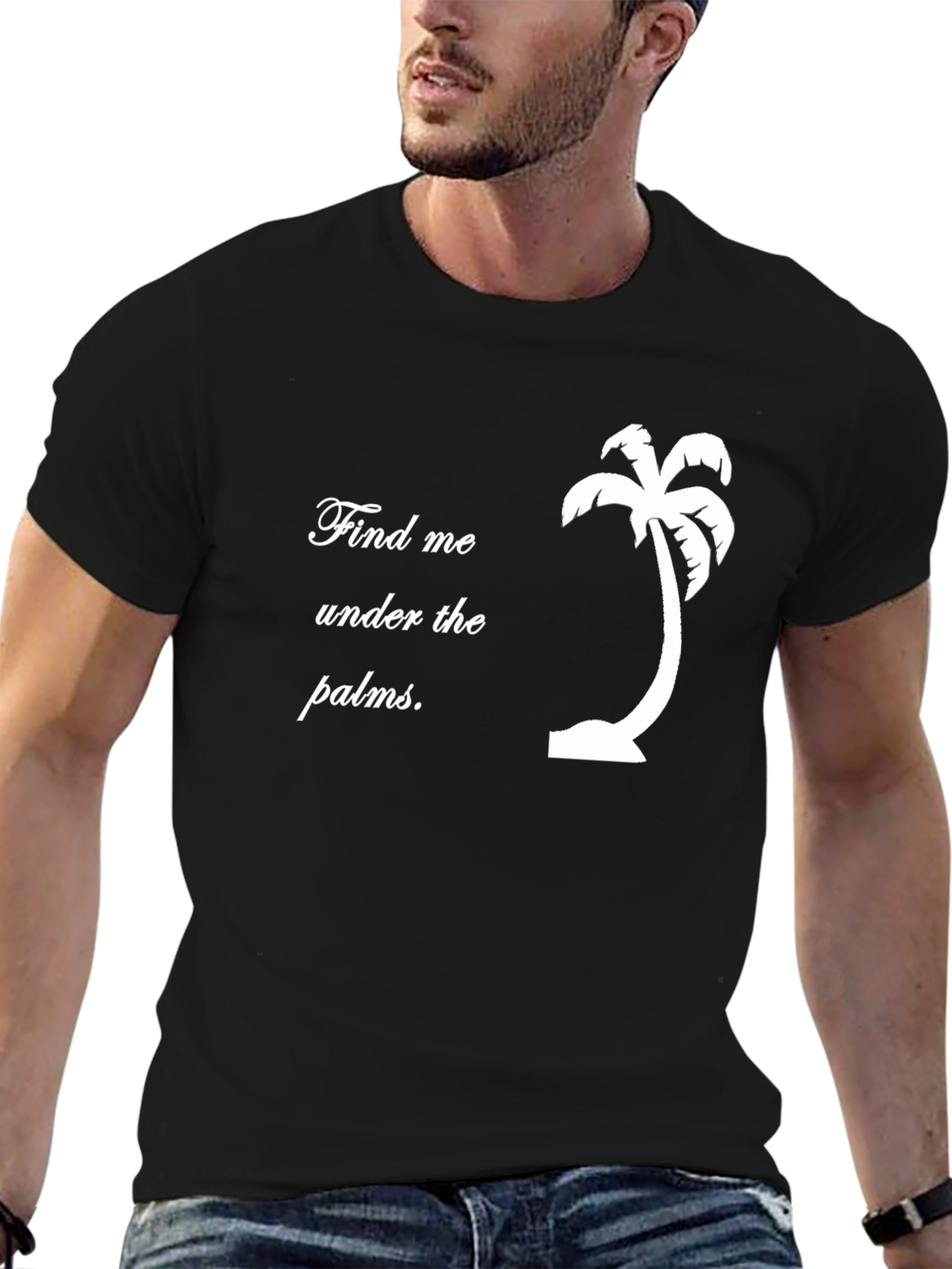 Find Me Under the Palms T-Shirt - Black