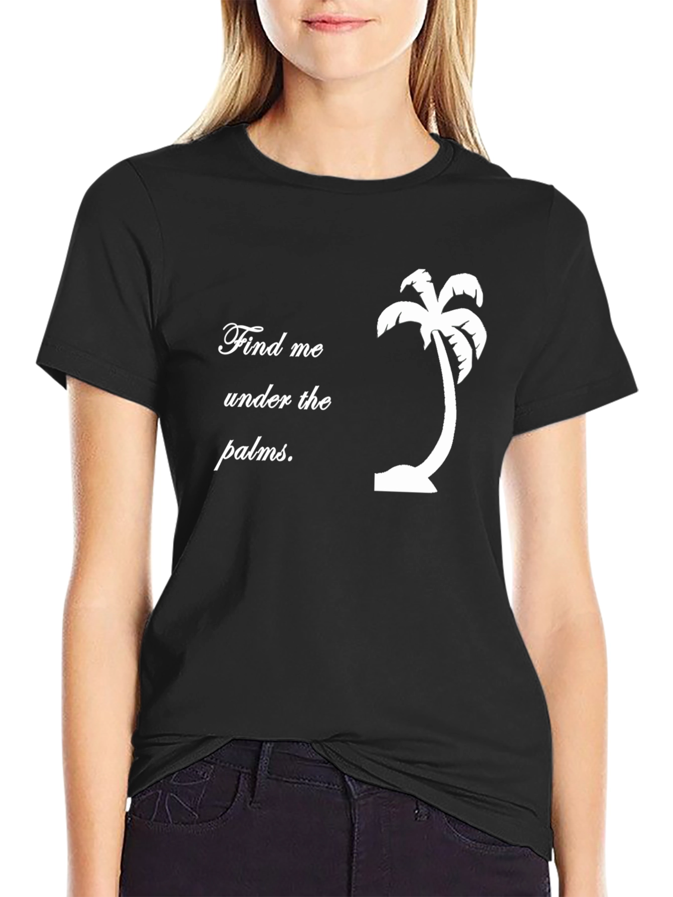 Find Me Under the Palms T-Shirt - Black