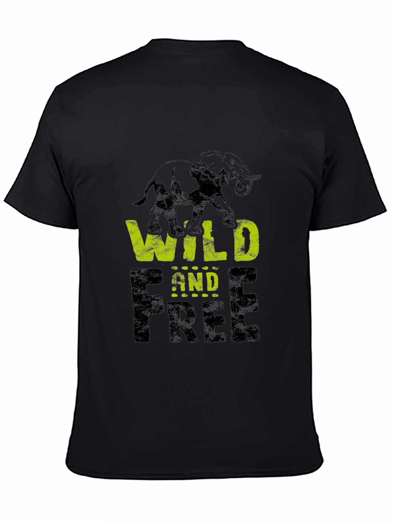 Wild and Free Elephant Graphic Tee