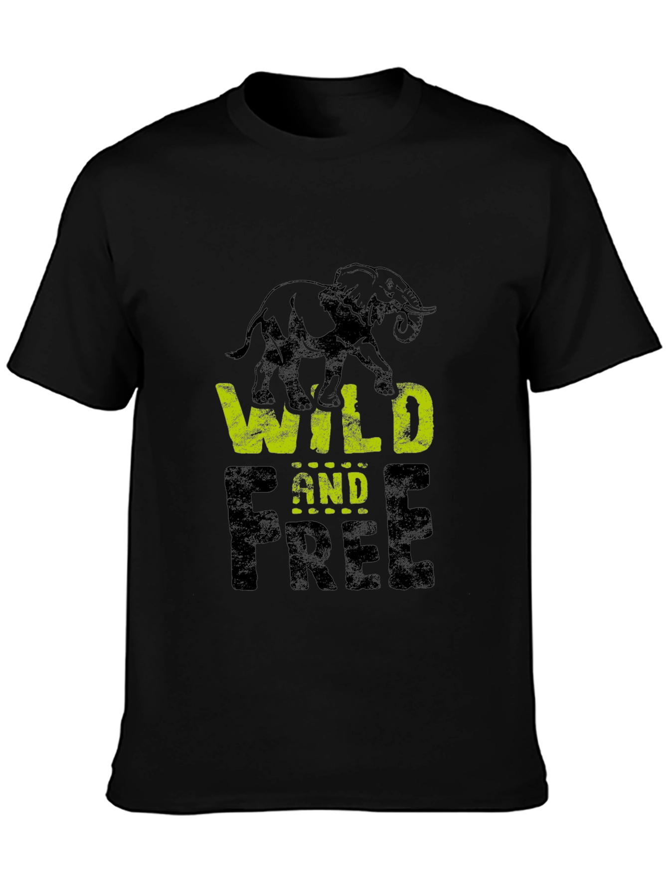 Wild and Free Elephant Graphic Tee
