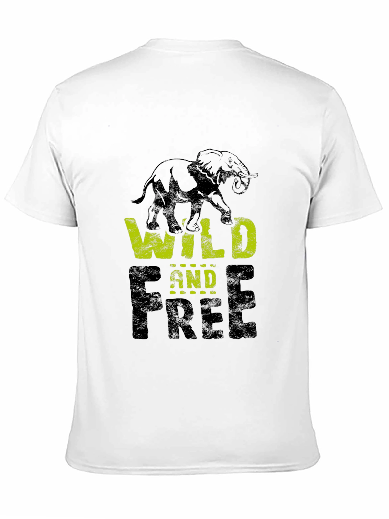 Wild and Free Elephant Graphic Tee