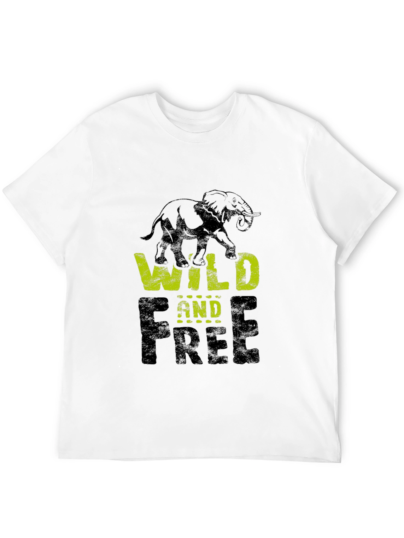 Wild and Free Elephant Graphic Tee