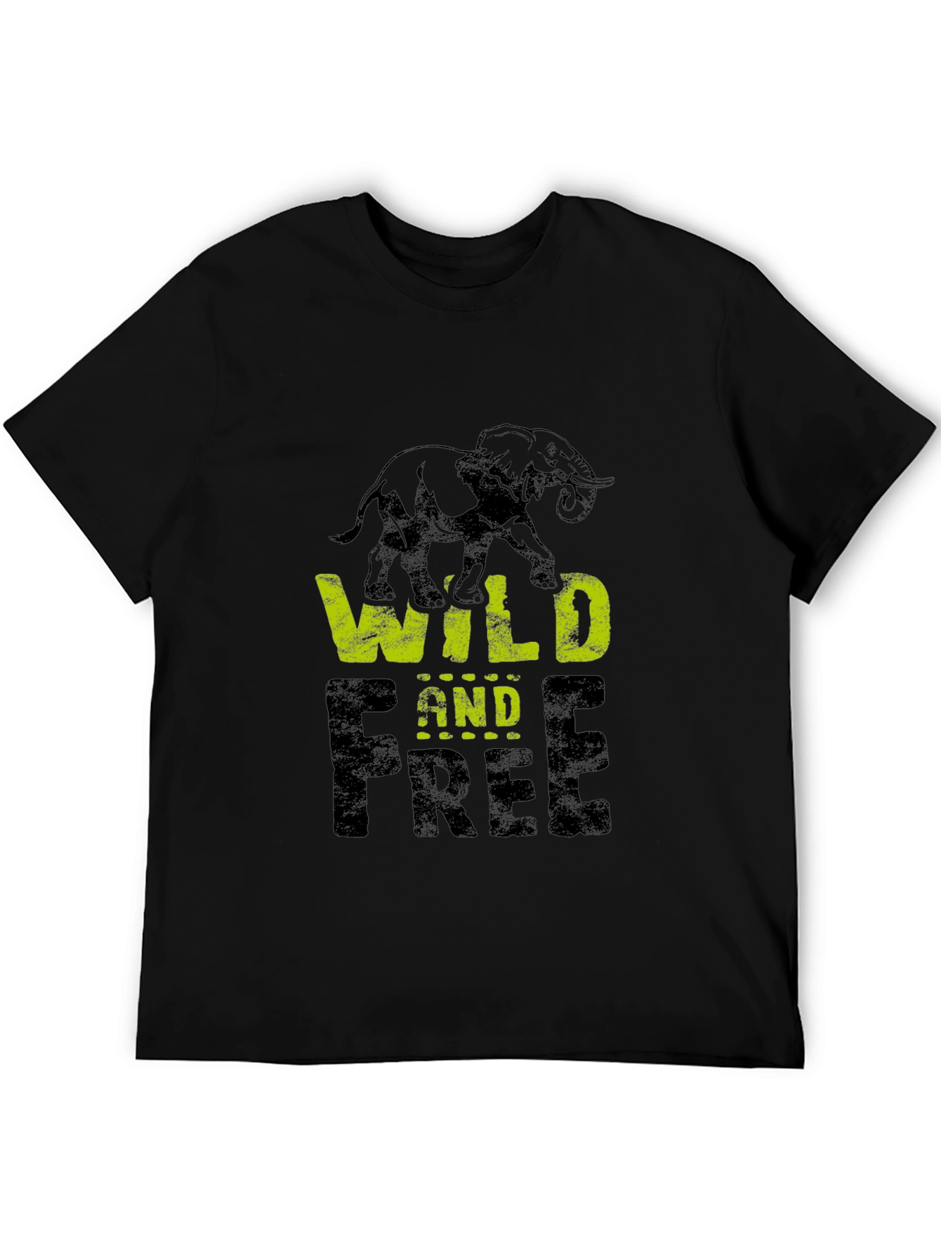 Wild and Free Elephant Graphic Tee