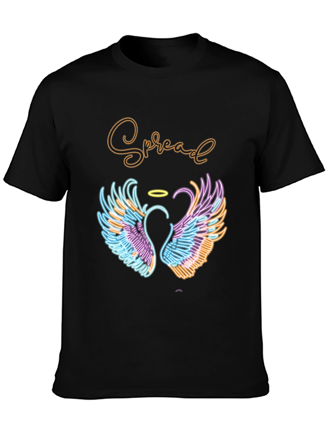 Spread Love T-Shirt with Angel Wings