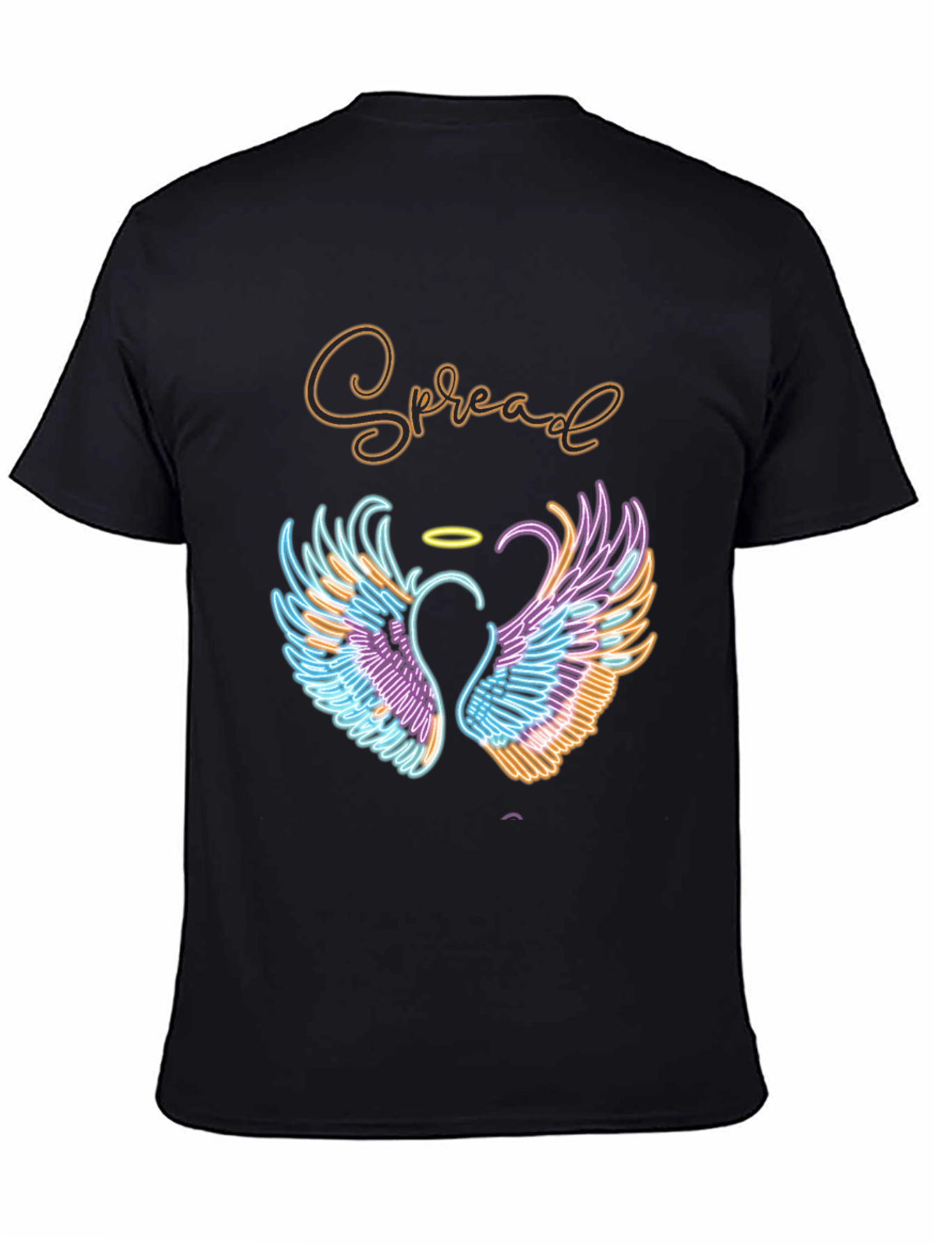Spread Love T-Shirt with Angel Wings