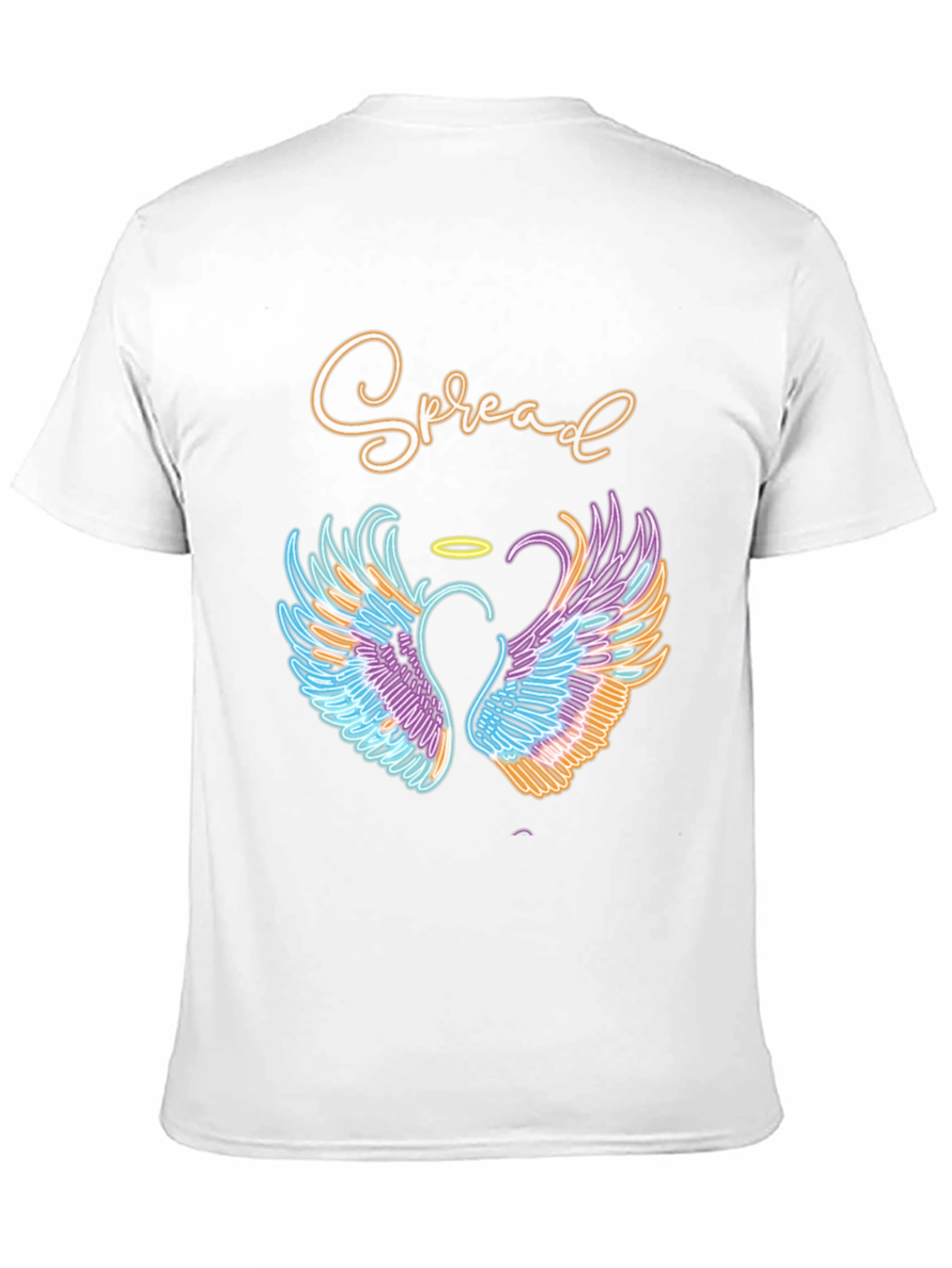Spread Love T-Shirt with Angel Wings