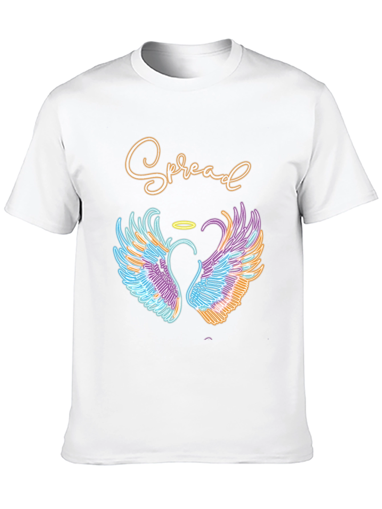 Spread Love T-Shirt with Angel Wings