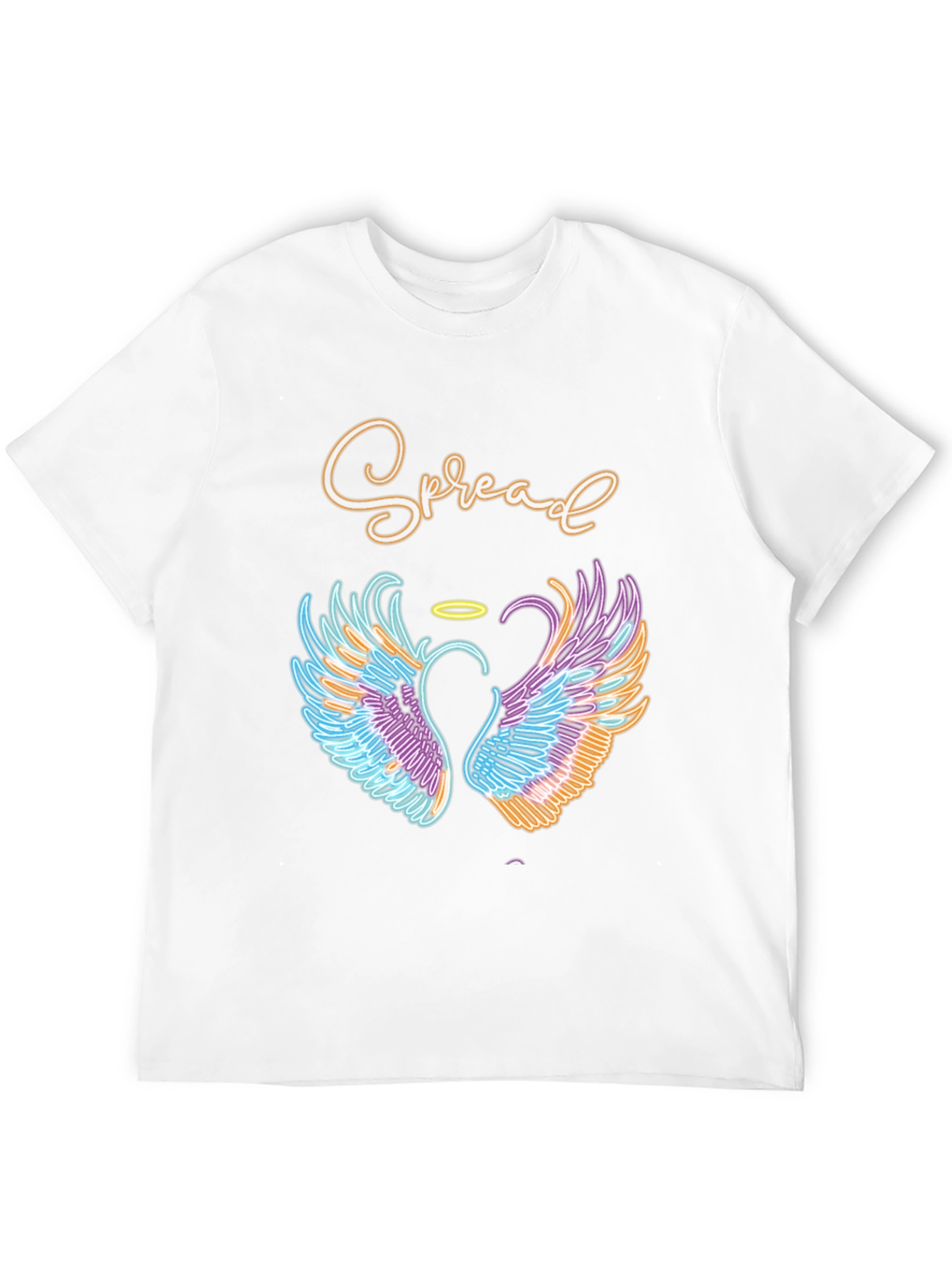 Spread Love T-Shirt with Angel Wings